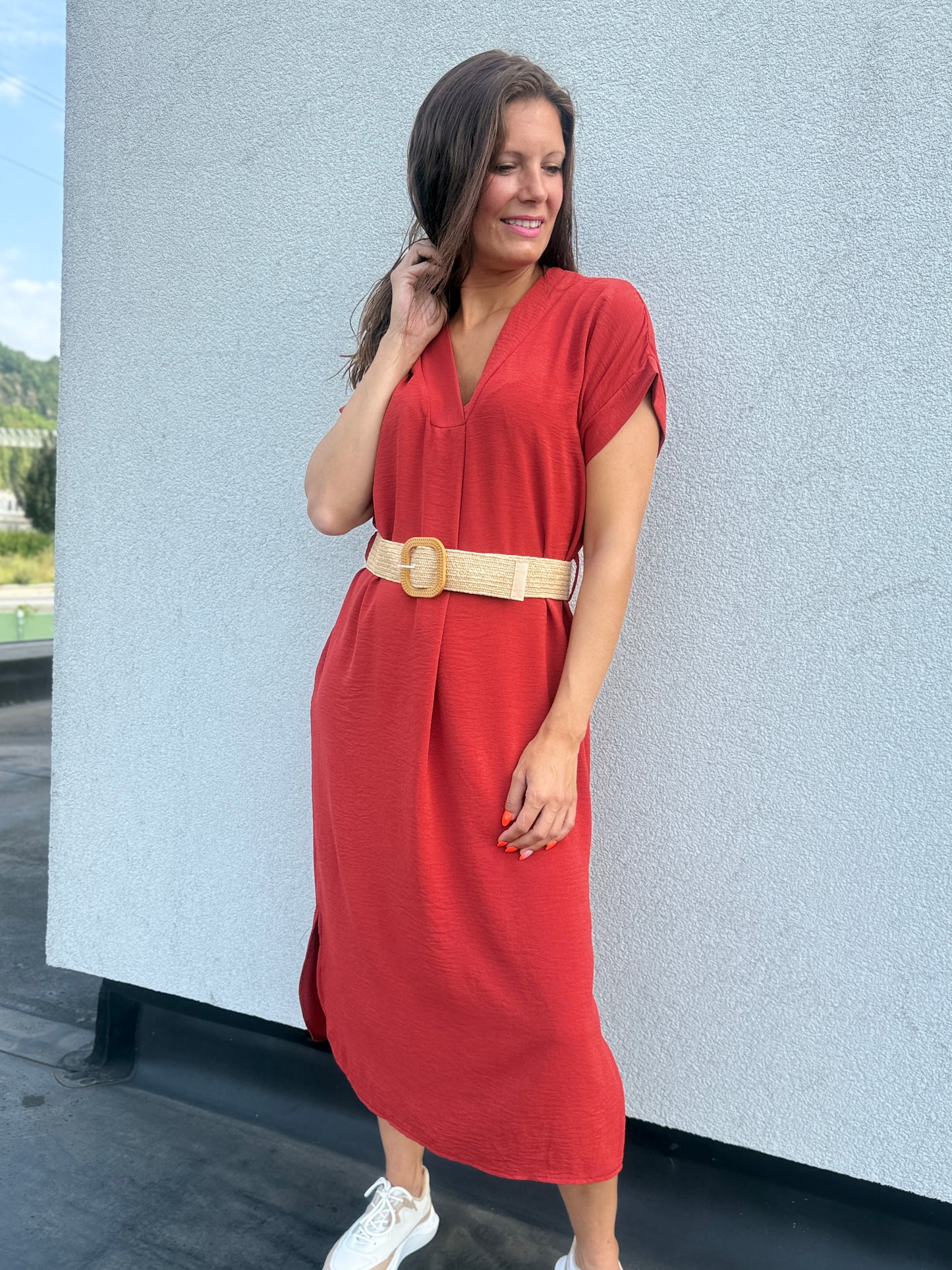 Robe longue Sohane Terracota
