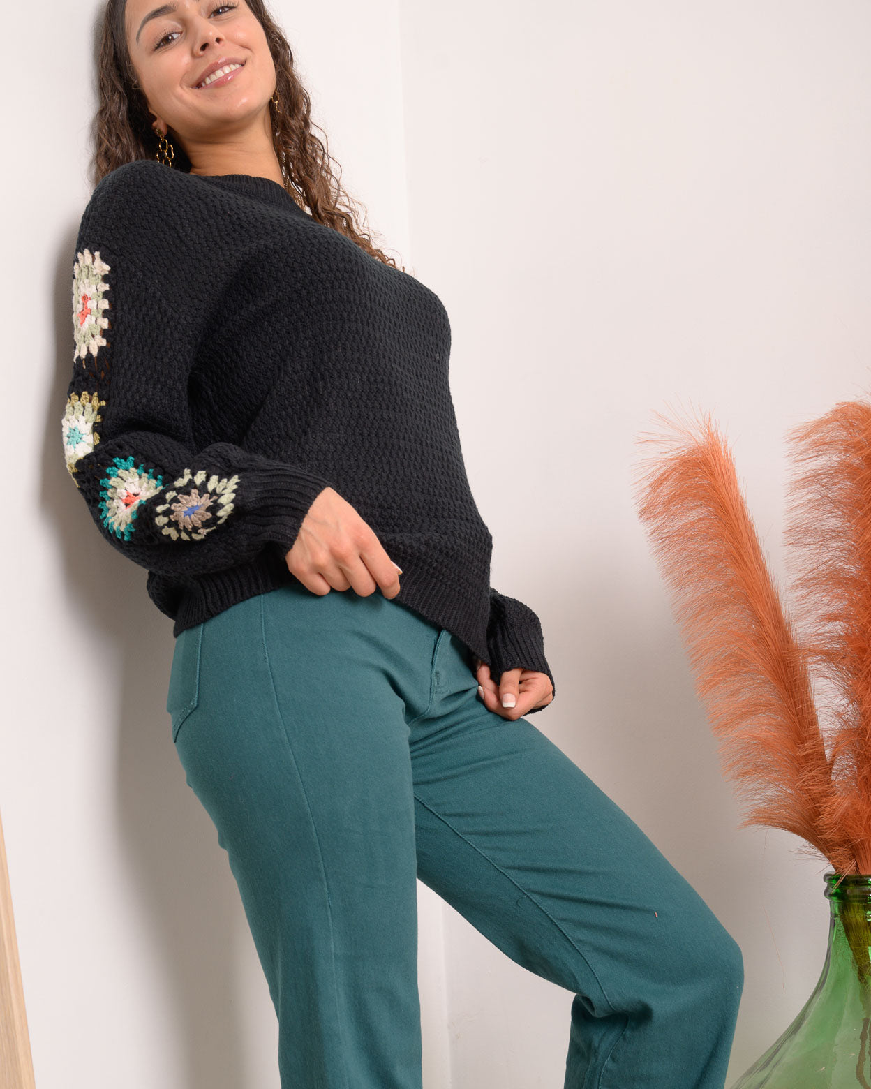 Pantalon Barcelone vert canard