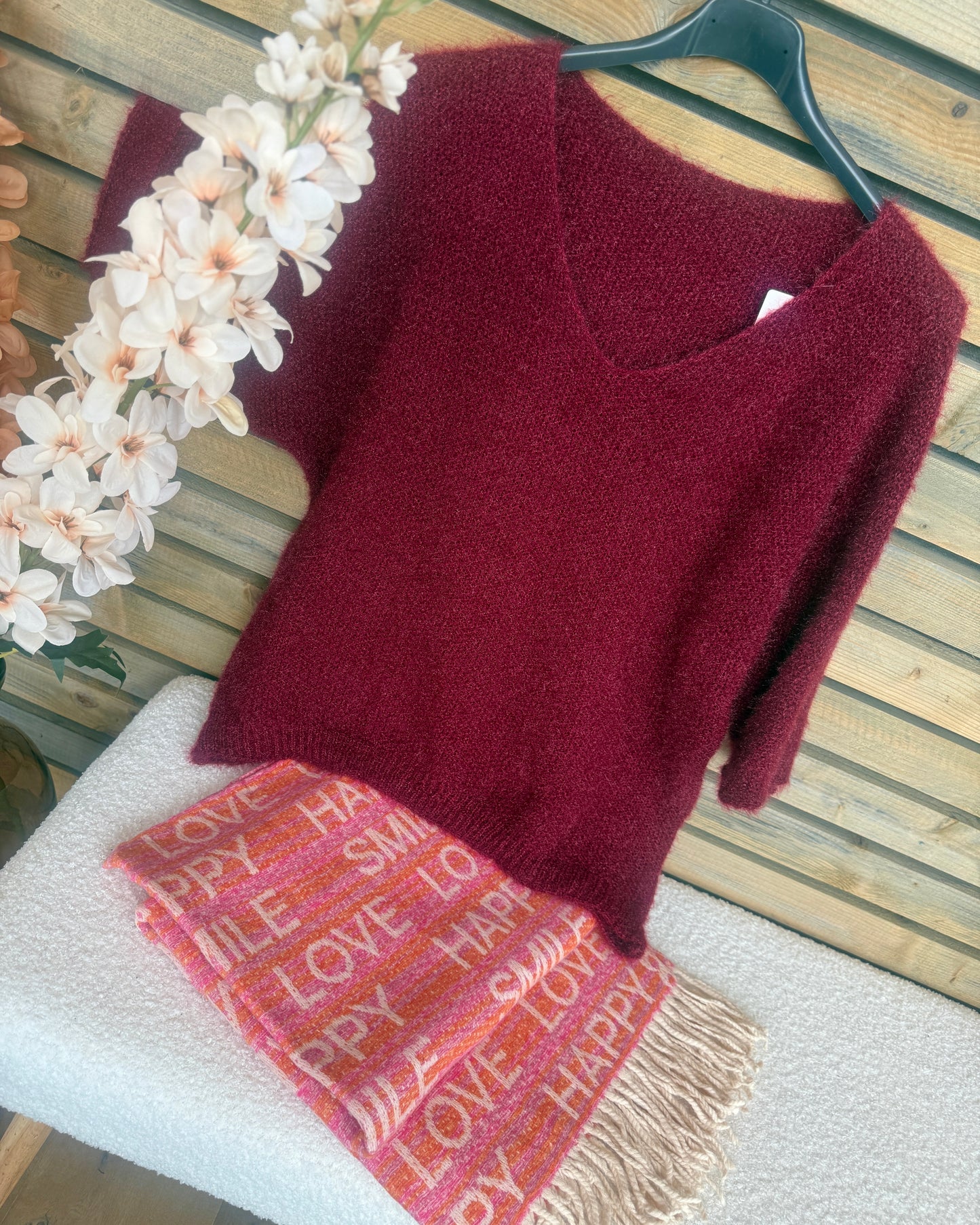 Pull Aya bordeaux