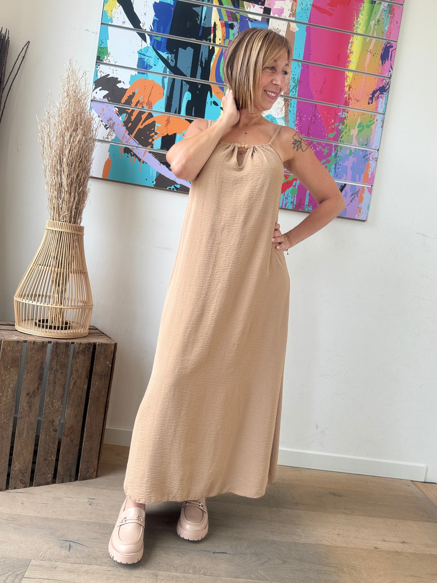 Robe Cléo camel