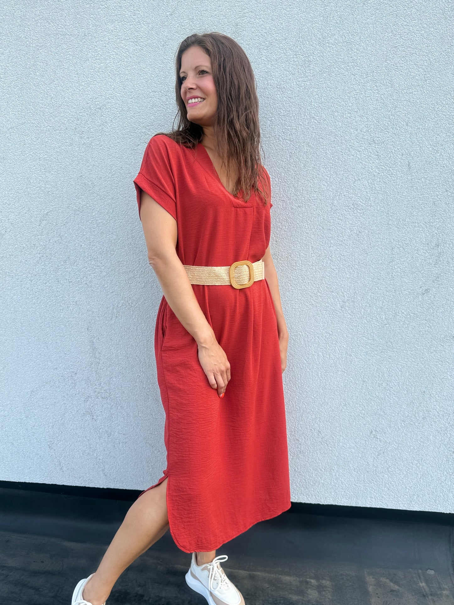 Robe longue Sohane Terracota