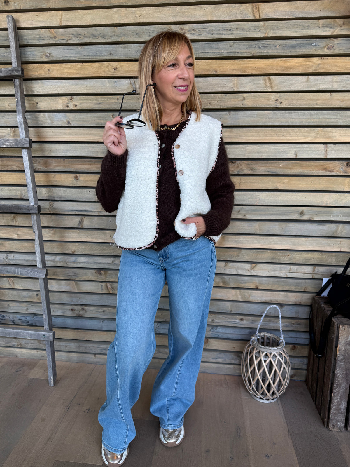 Gilet Shirley écru