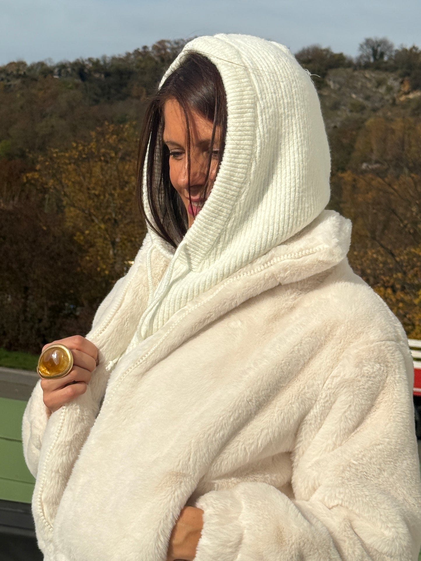 Cagoule Cécile écru