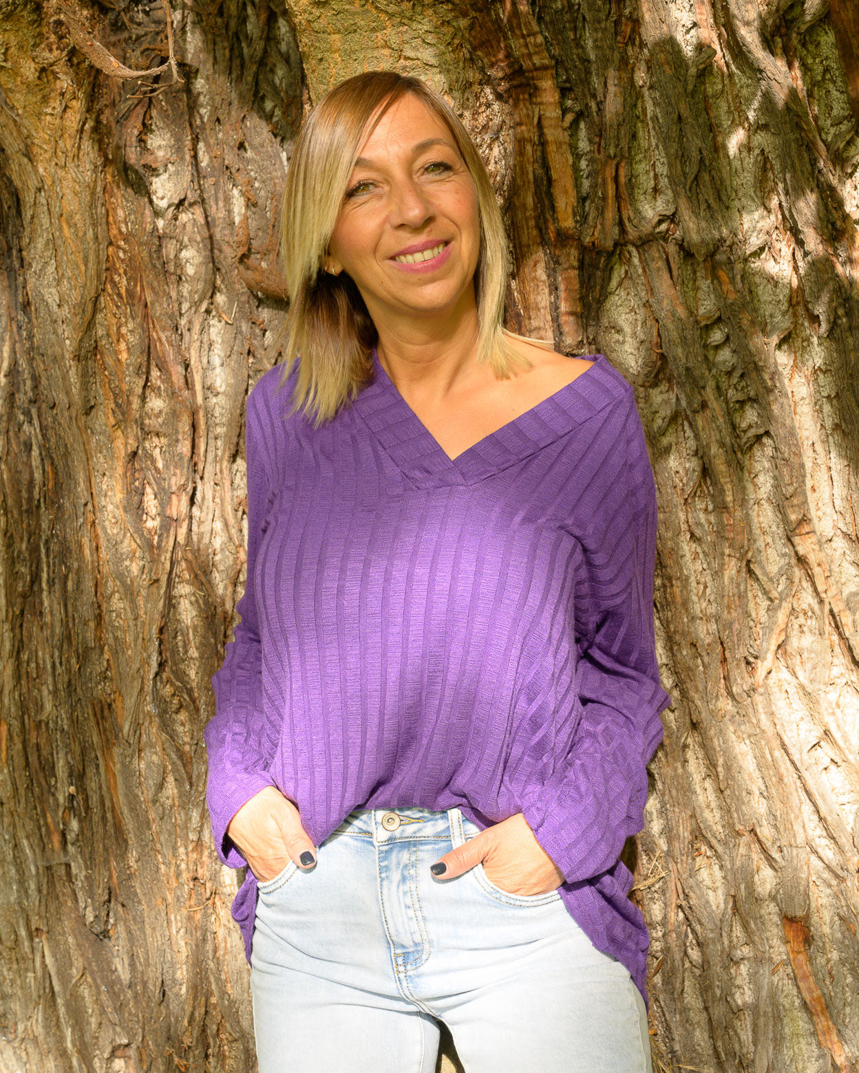 Blouse Ines mauve