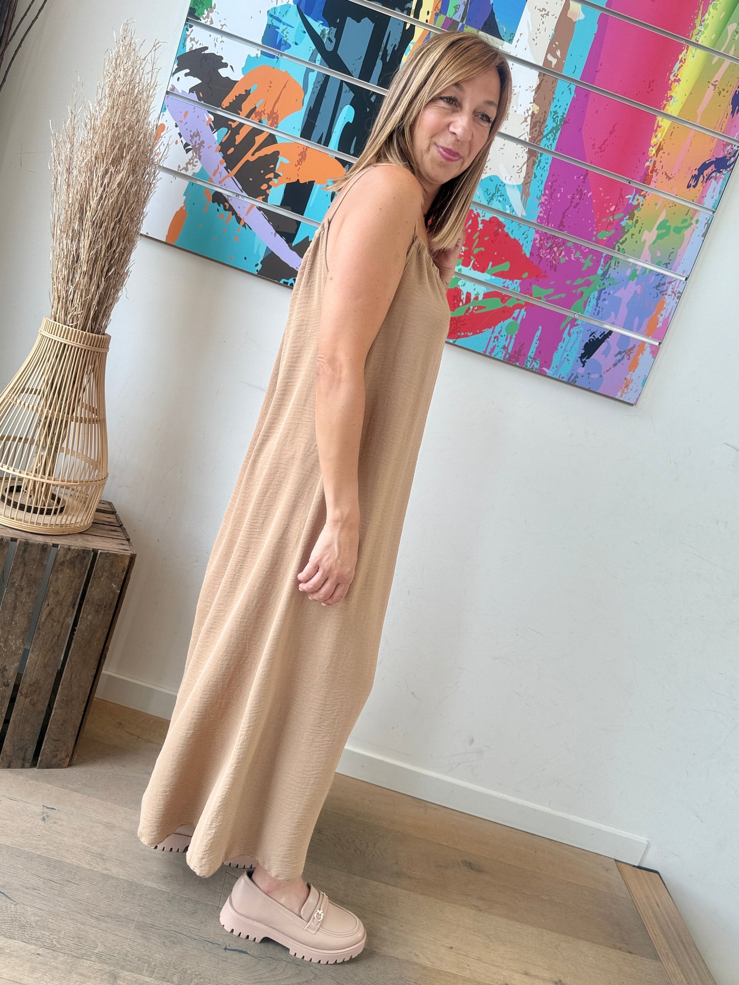 Robe Cléo camel