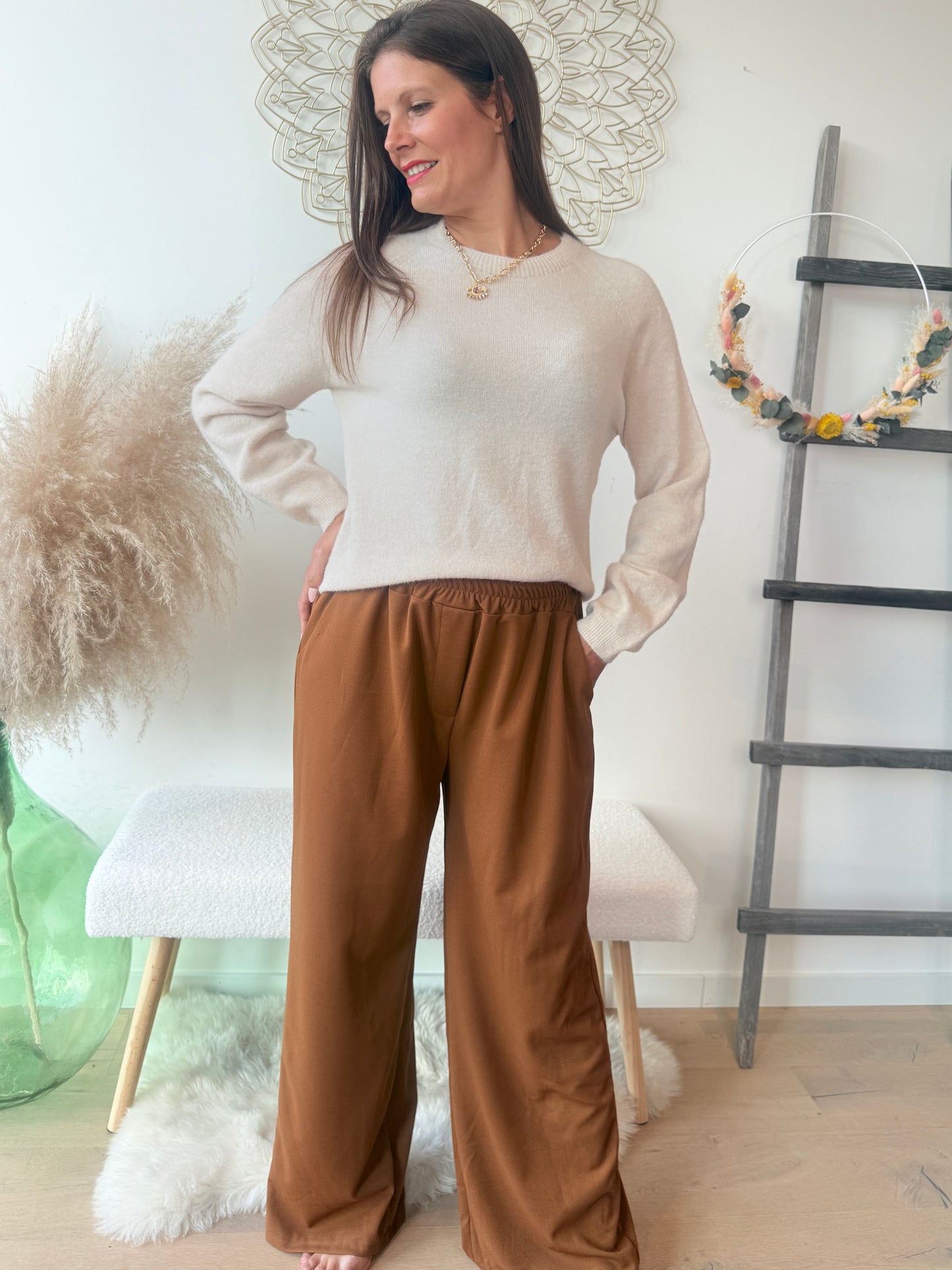 Pull Mira beige