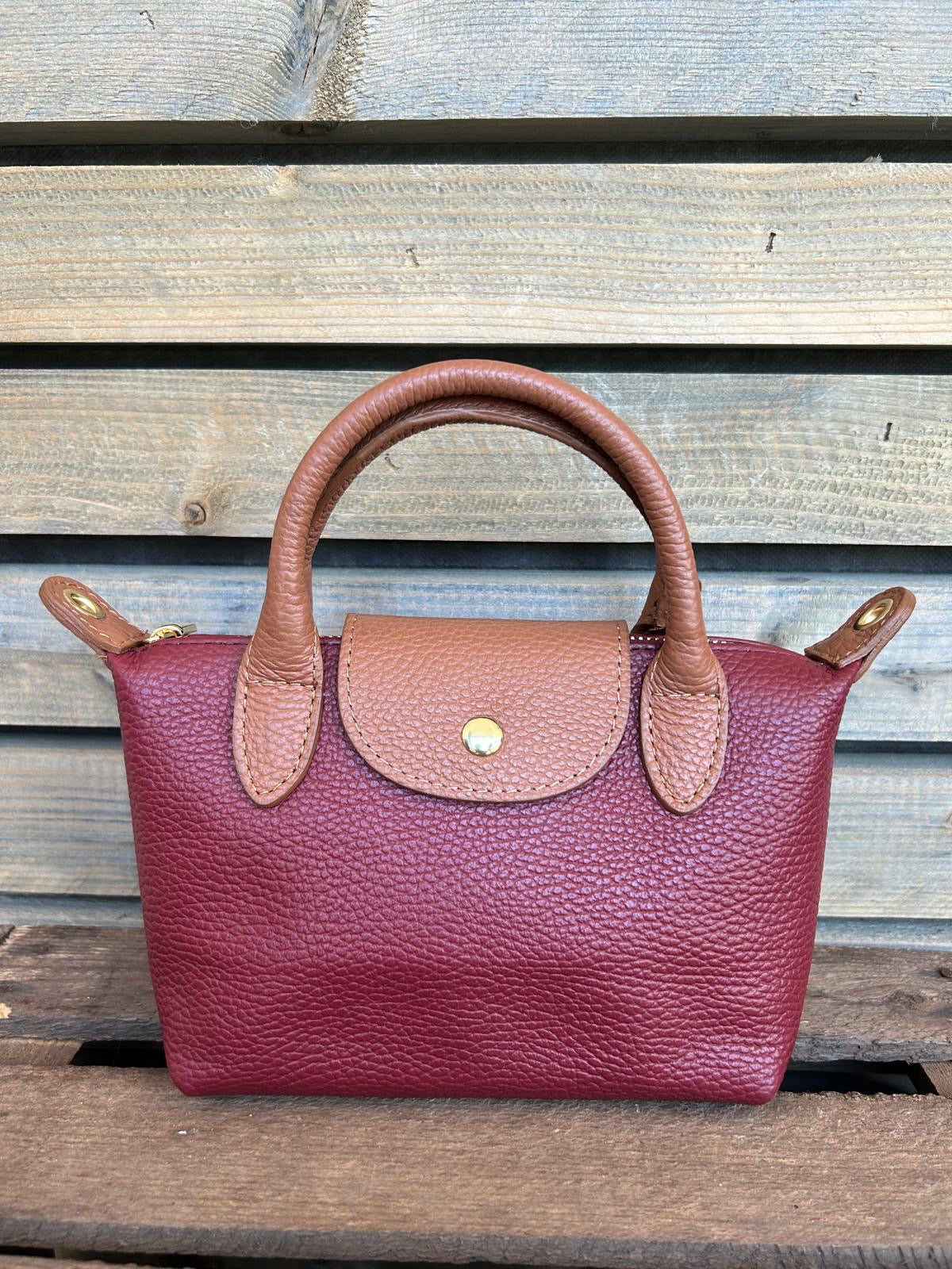 Sac JOANA mini bordeaux
