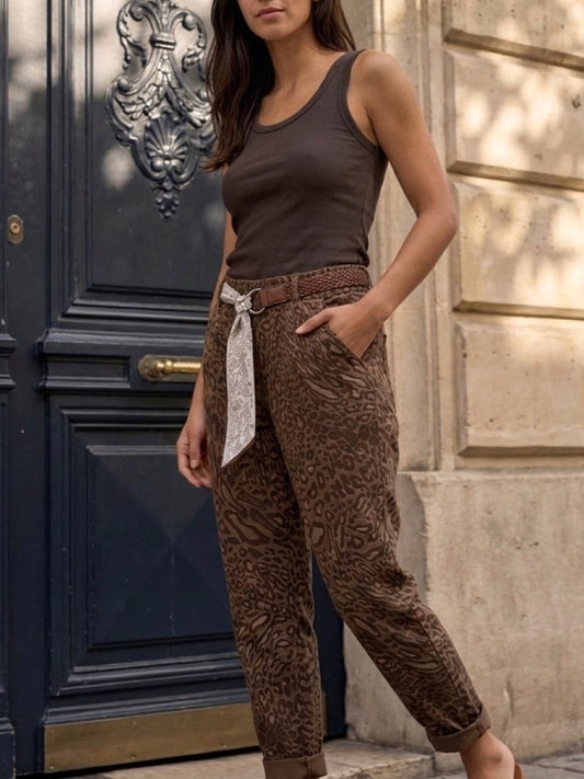 Pantalon Alessia chocolat