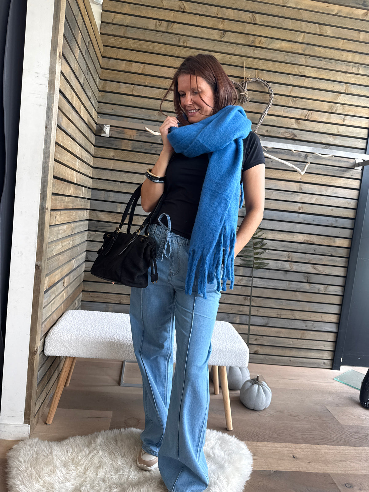 Echarpe Dona bleu