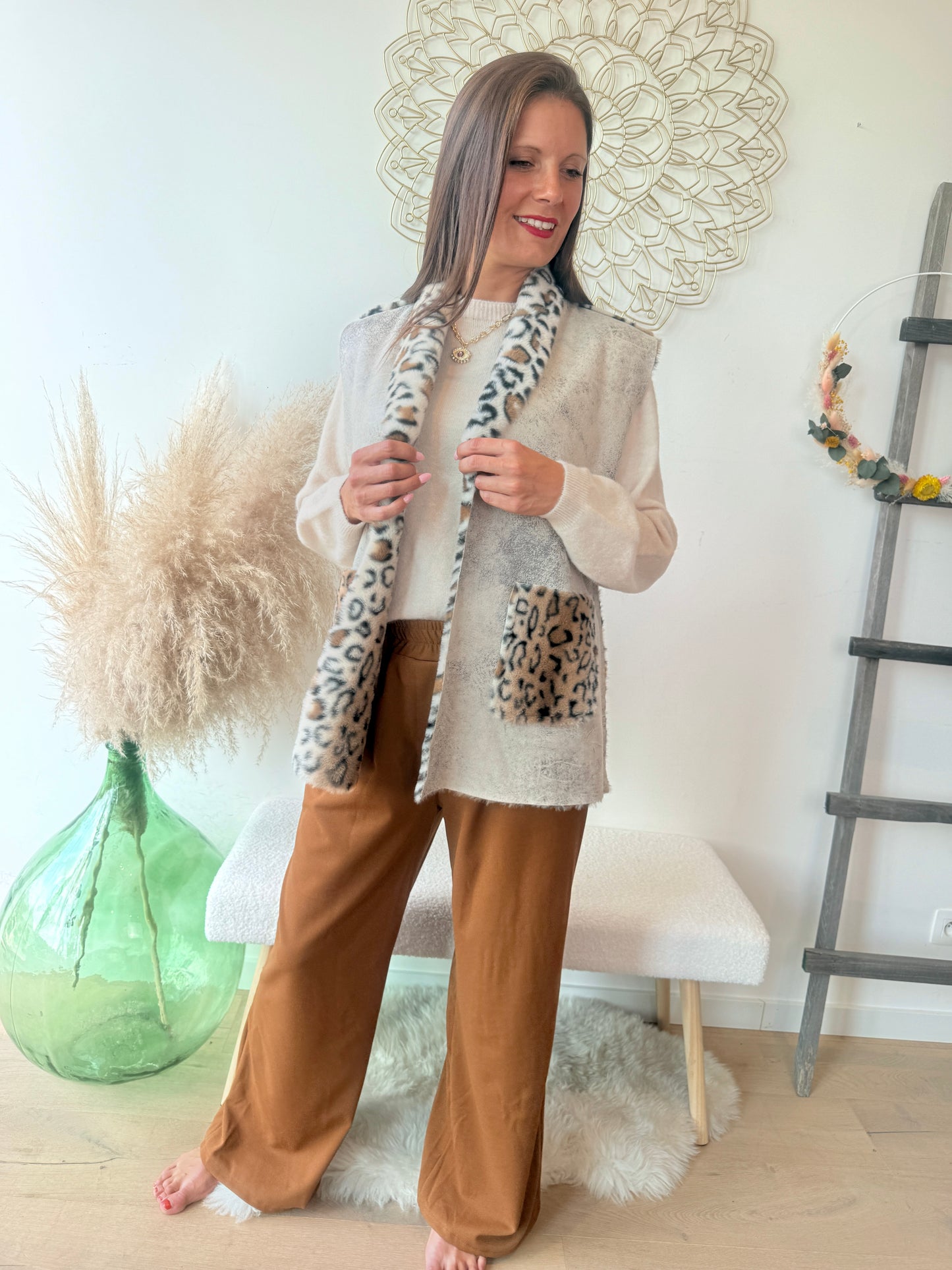 Gilet Selva beige