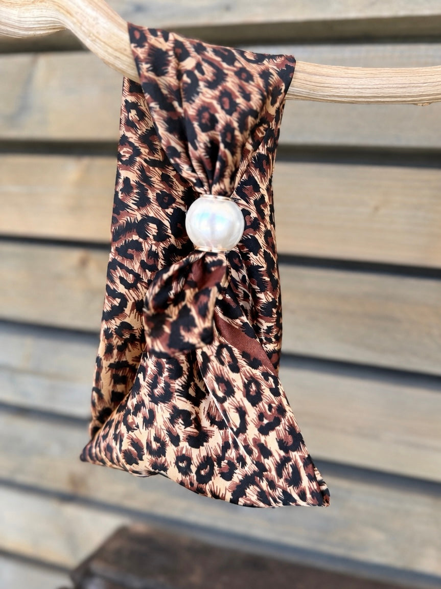 Foulard aimanté Léo camel