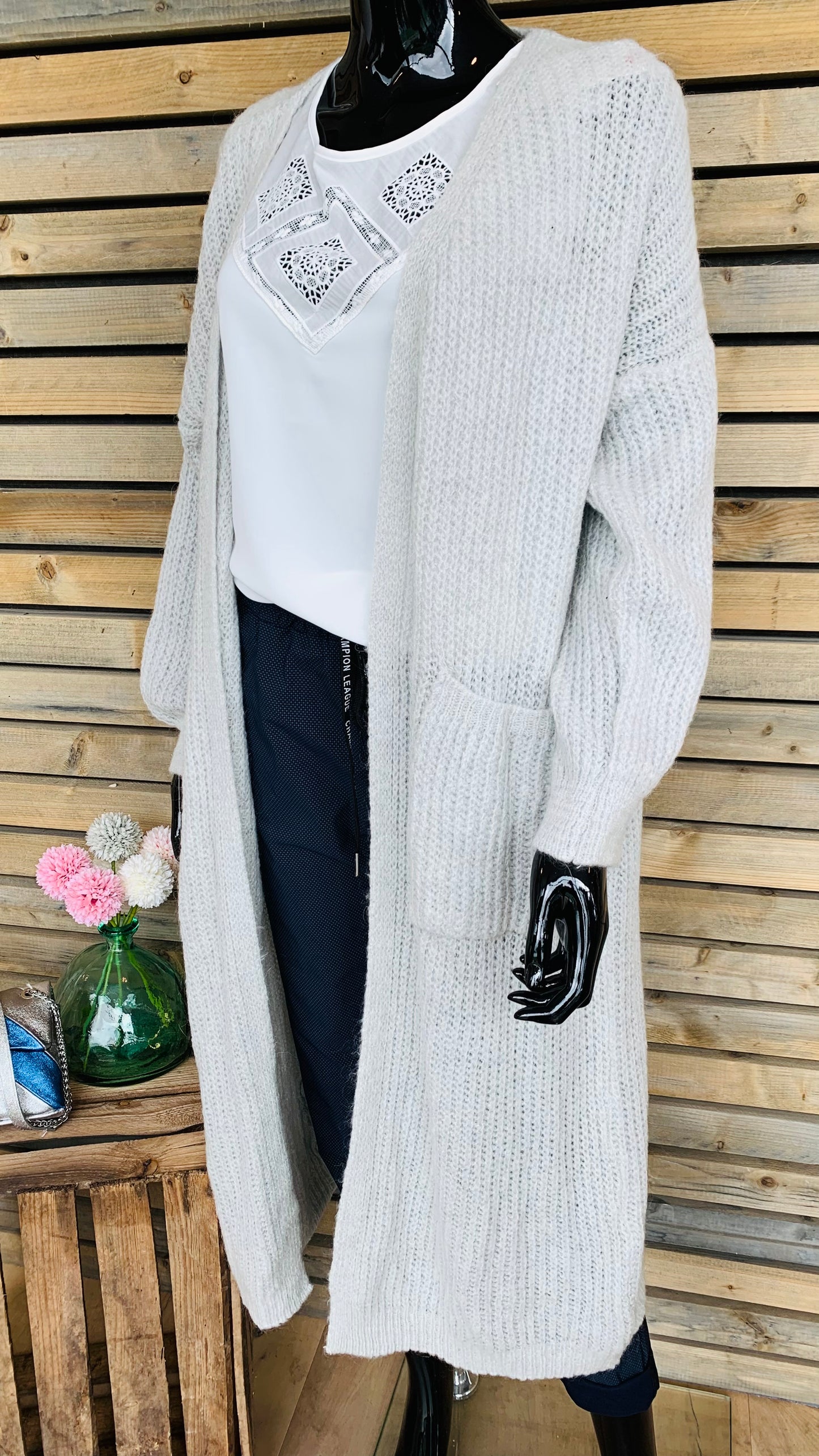 Gilet Justine gris