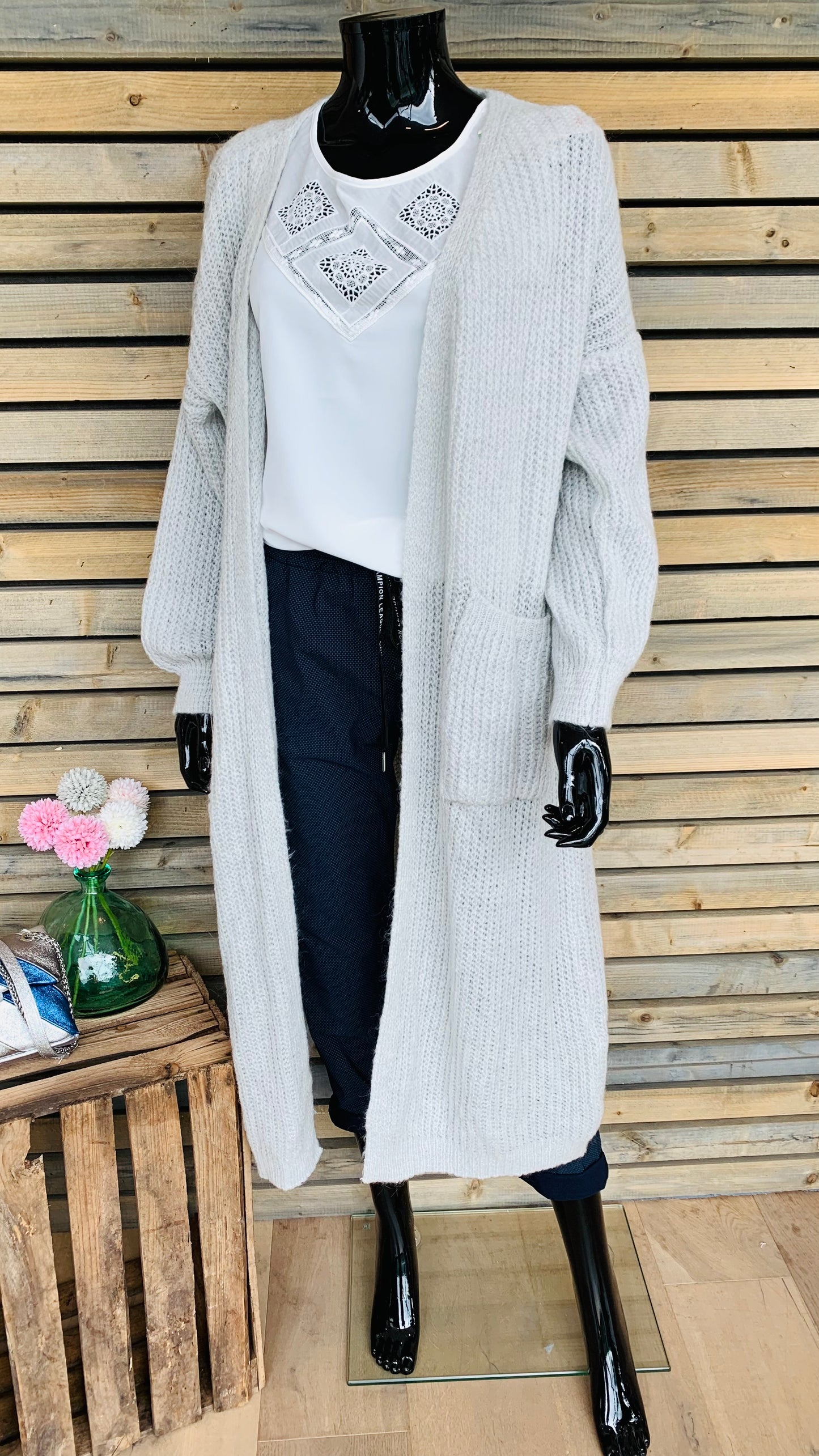 Gilet Justine gris