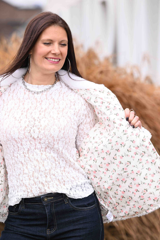 Veste réversible Rosie blanc