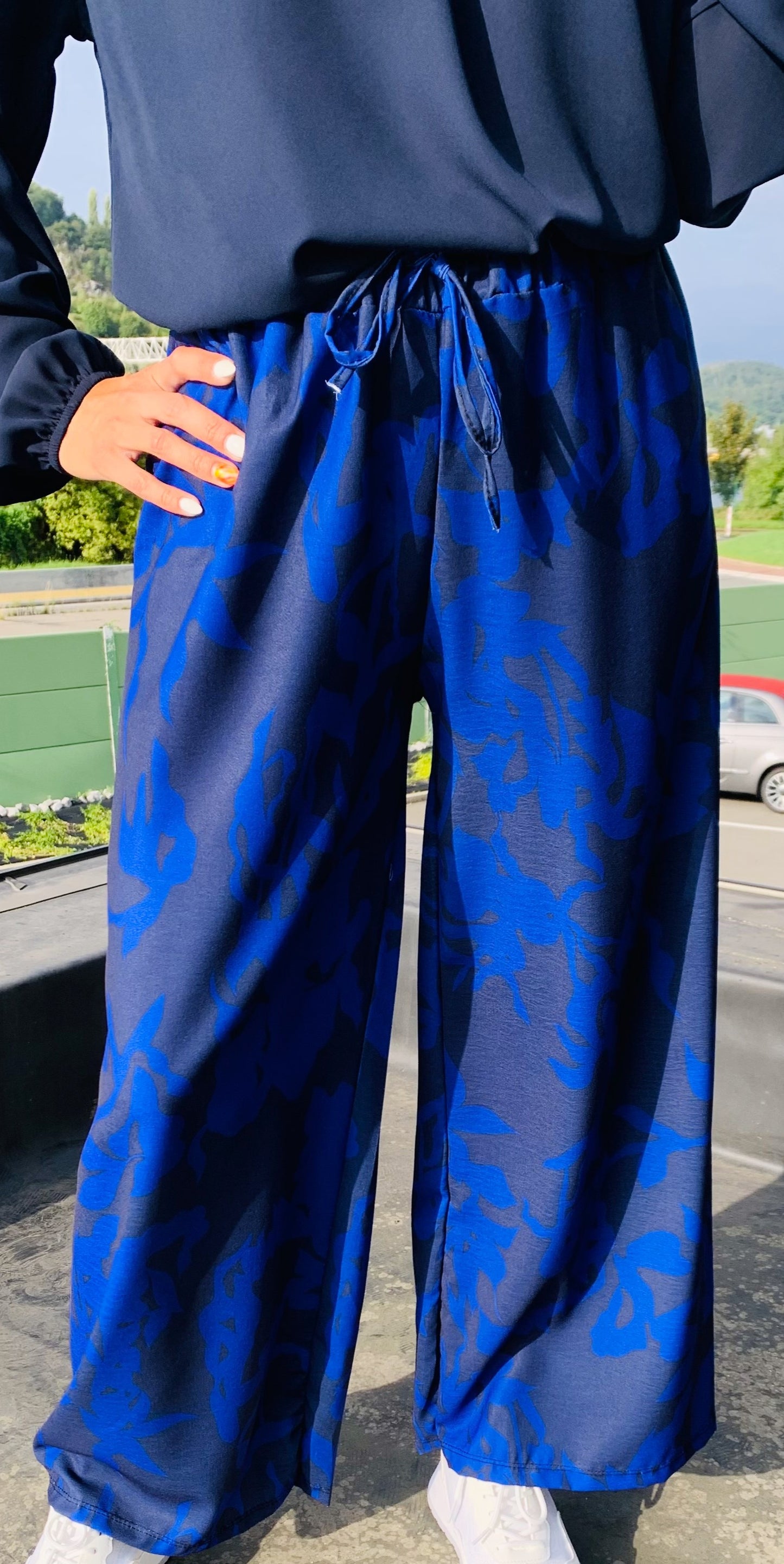 Pantalon Gabie bleu marine
