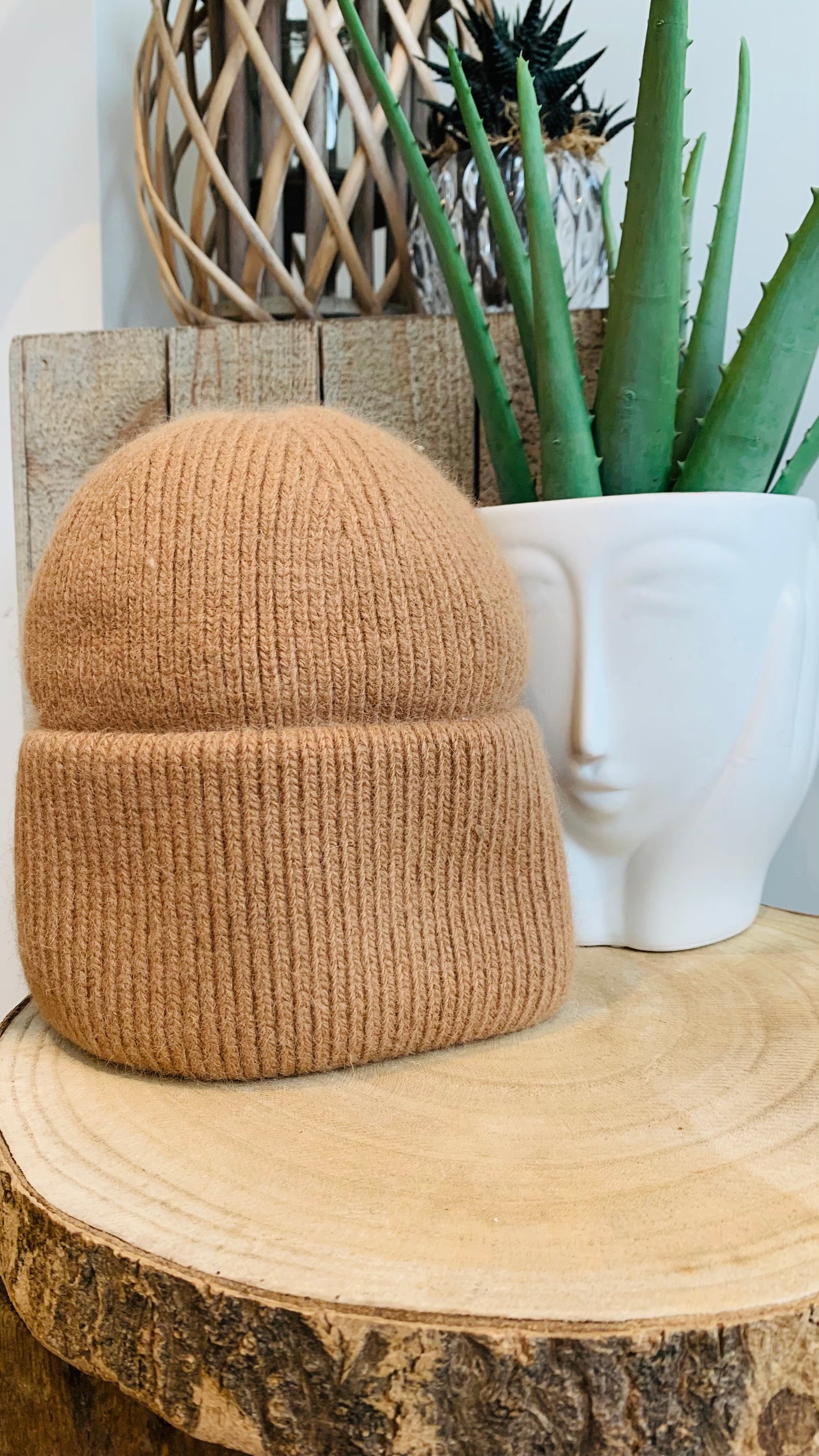 Bonnet Ondine camel