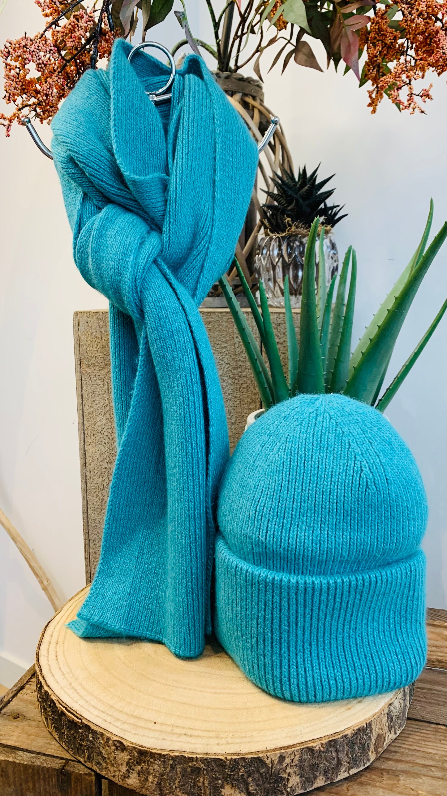 Bonnet Ondine turquoise