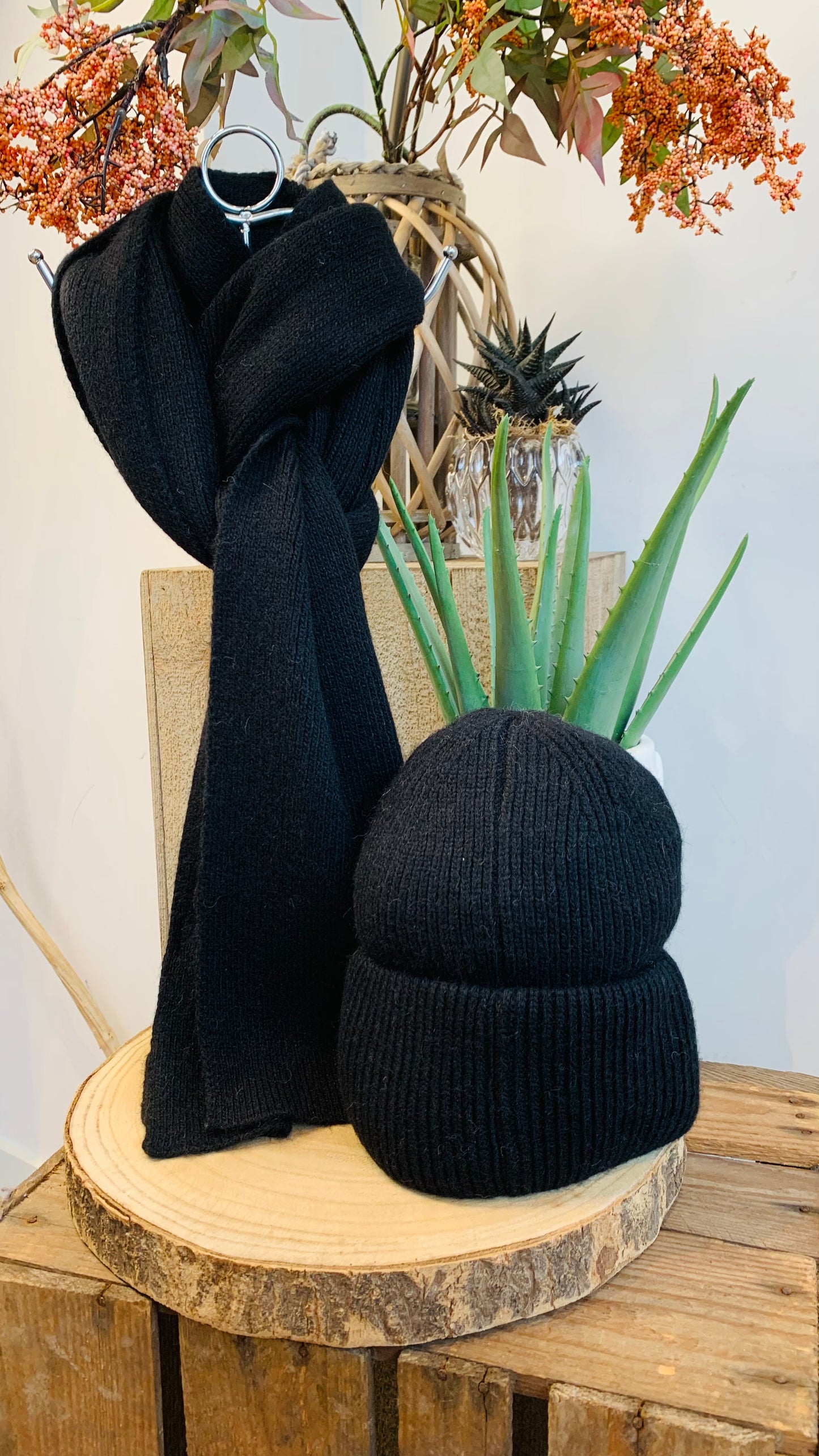 Echarpe Ondine noir
