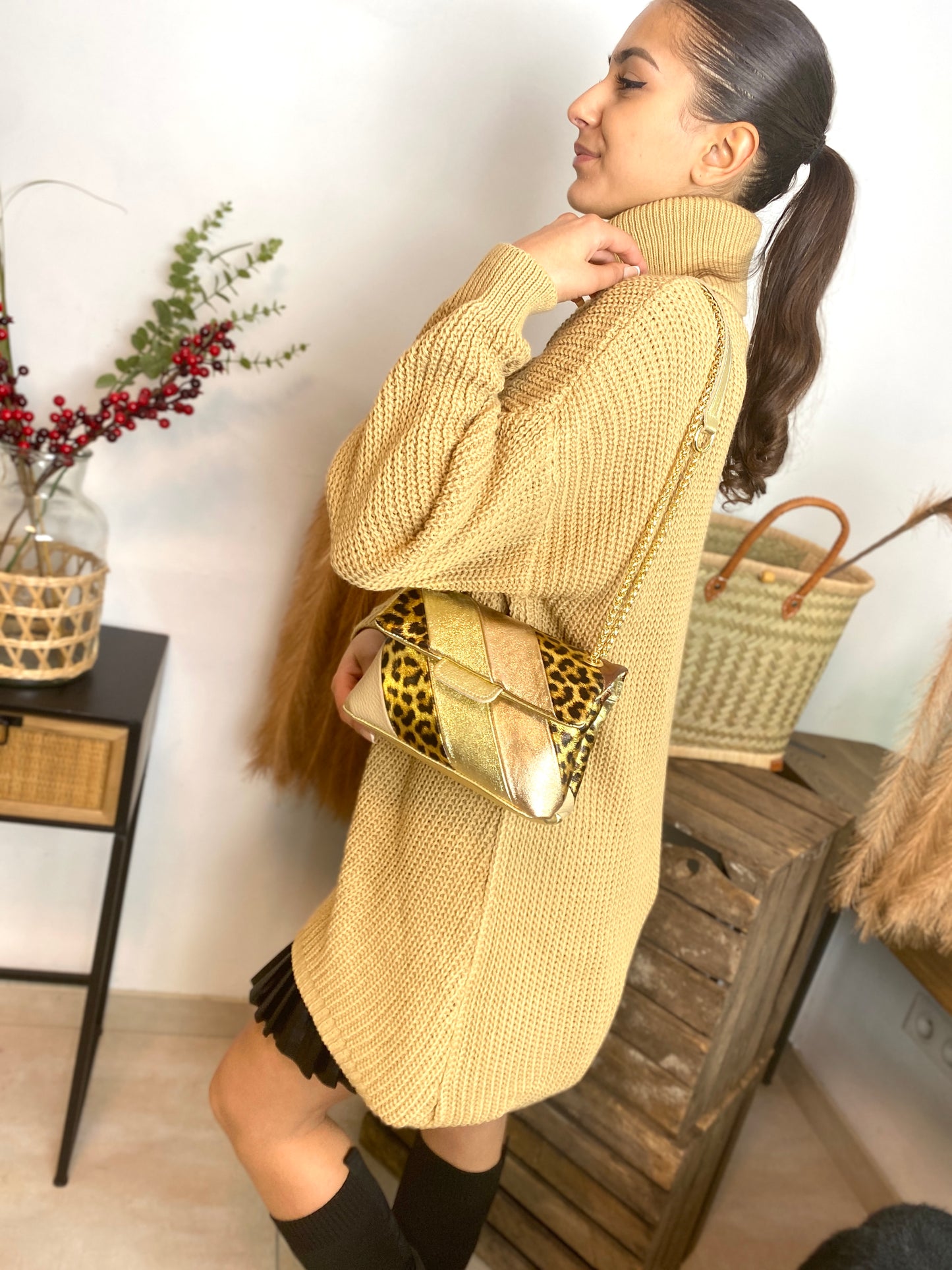 Sac Belinda doré