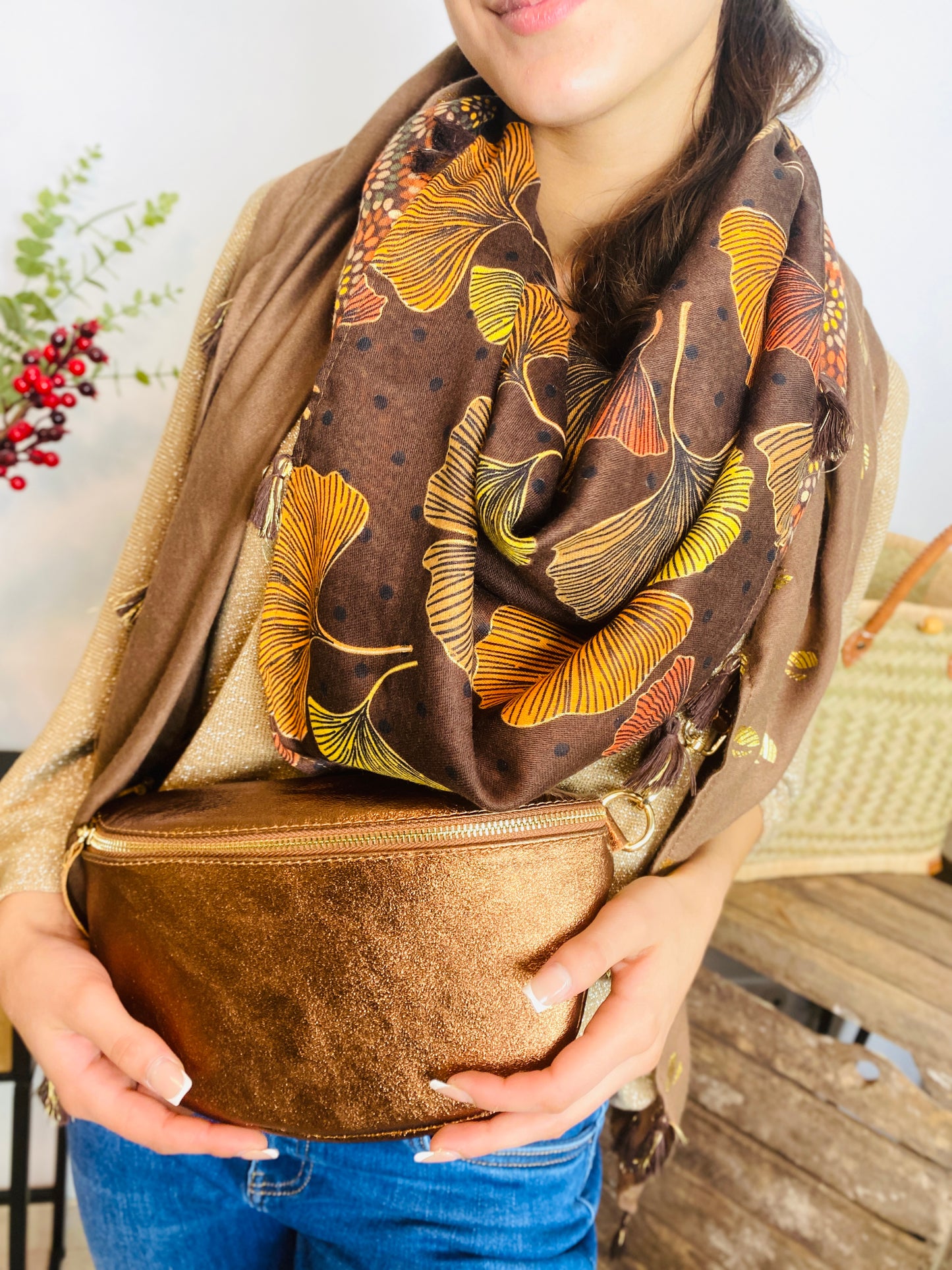 Sac Banane Calypso marron
