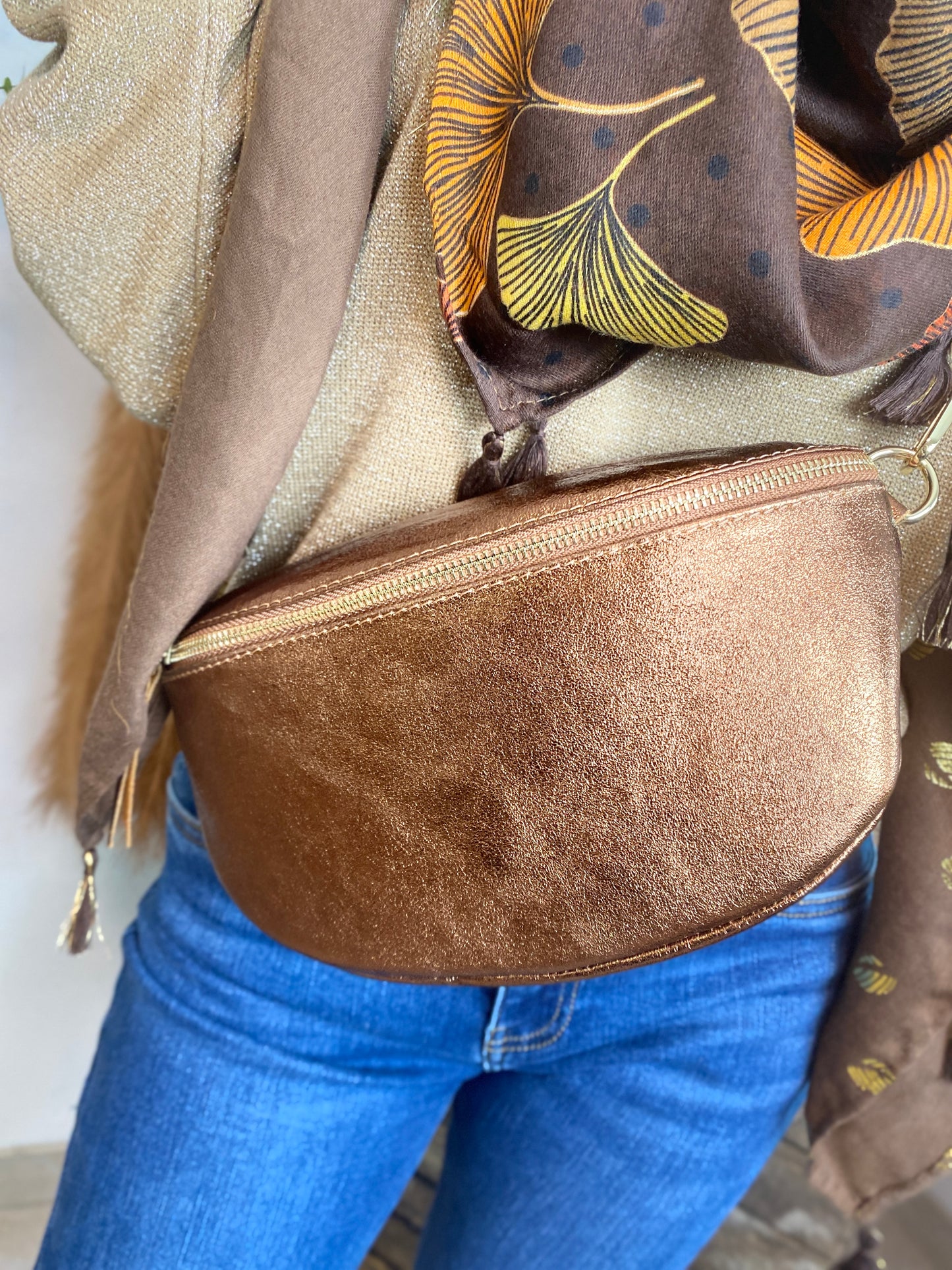 Sac Banane Calypso marron