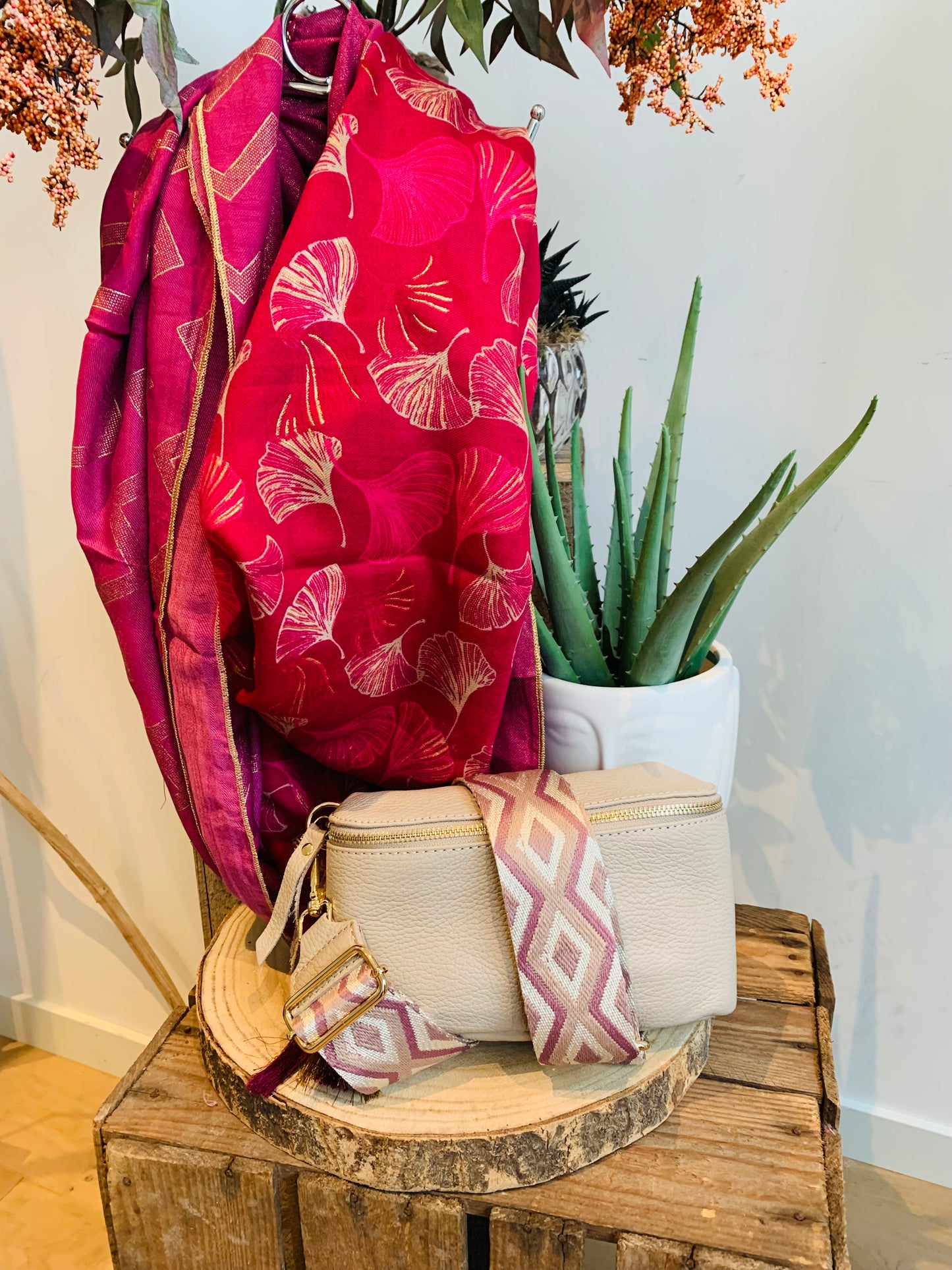 Foulard Colette magenta