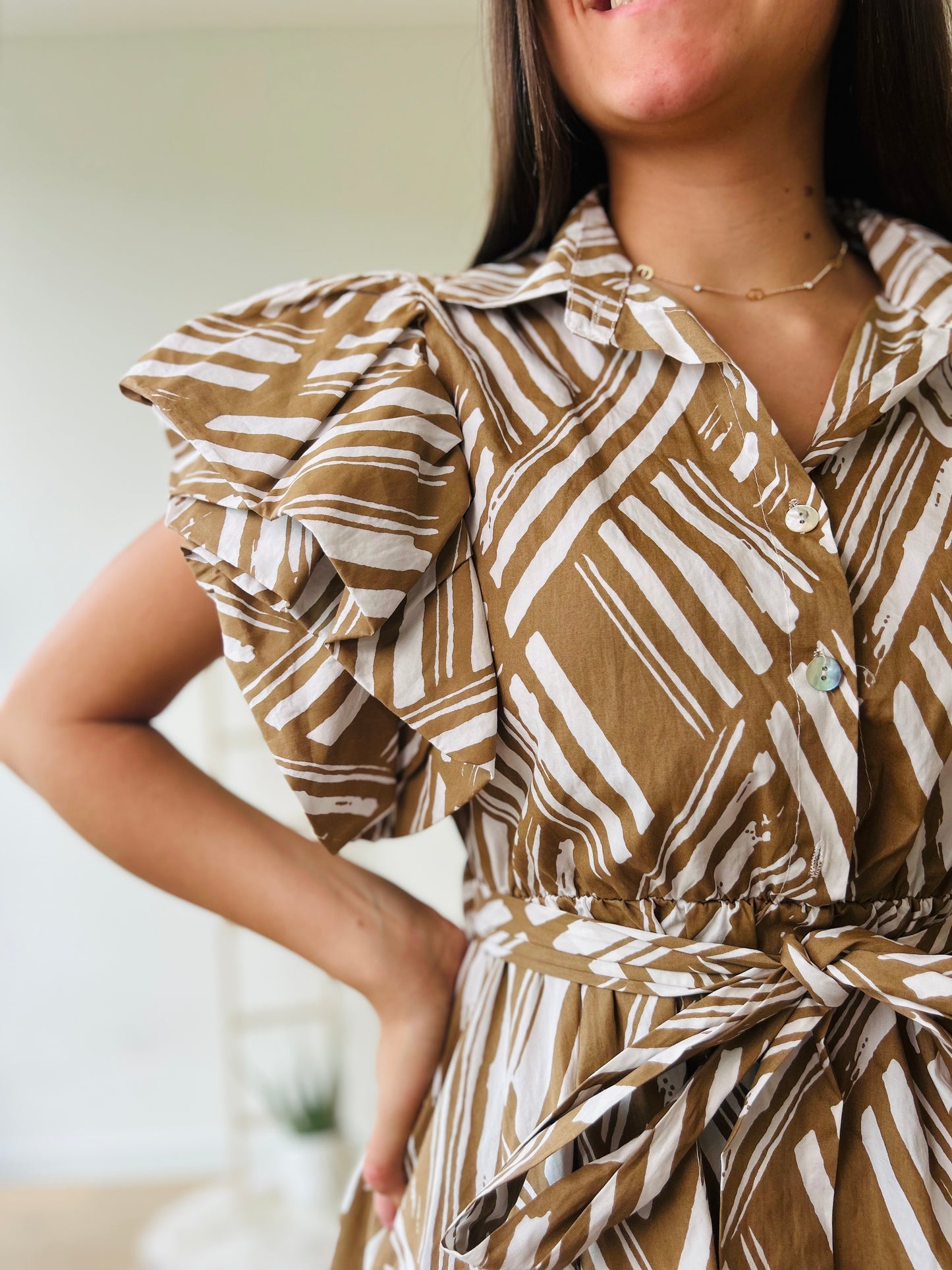 Robe courte Stella Beige
