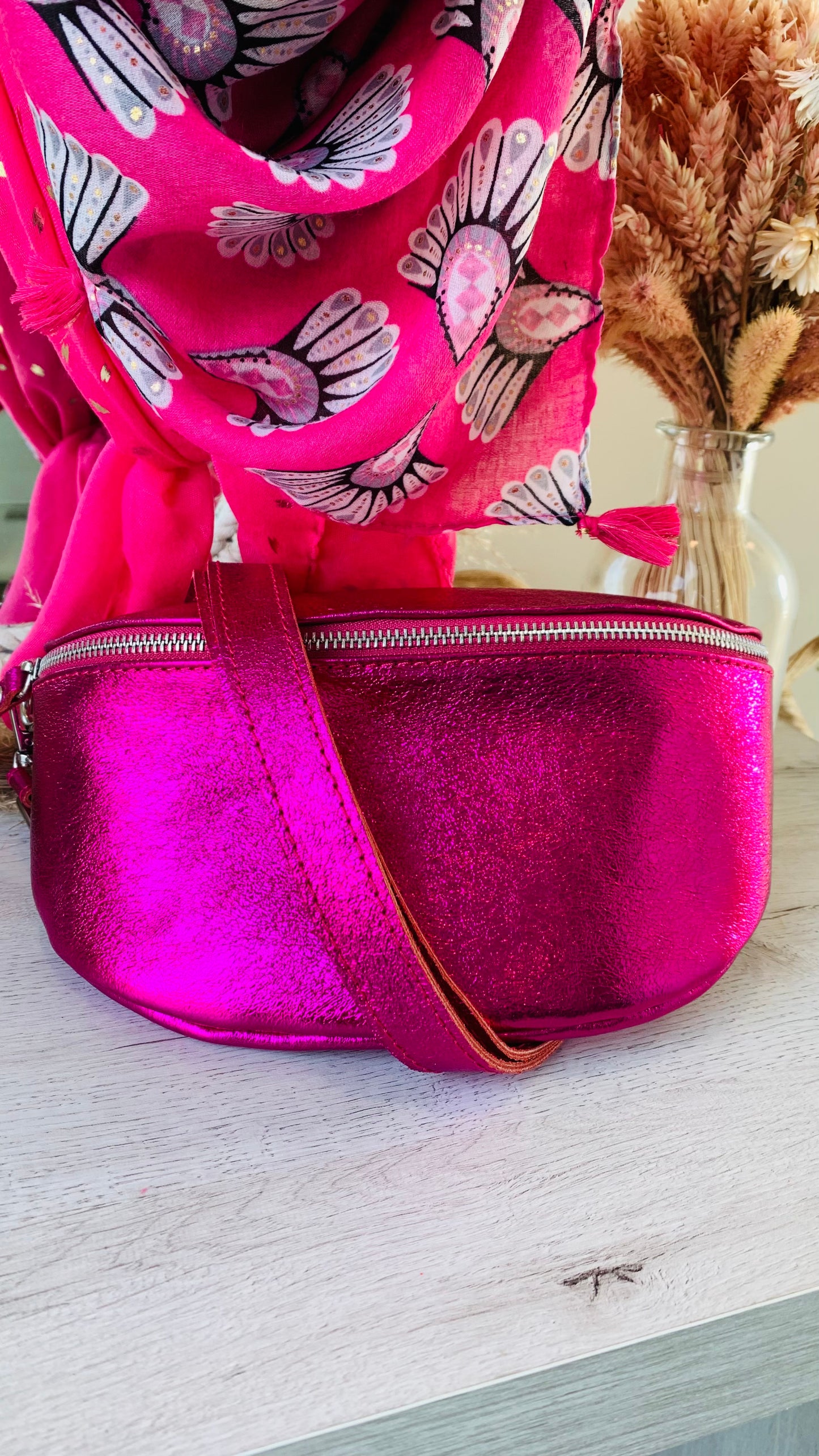Sac Banane Calypso fuchsia