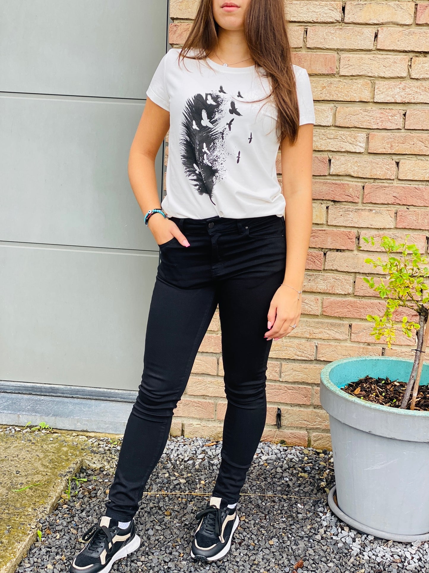 T-shirt Alice blanc