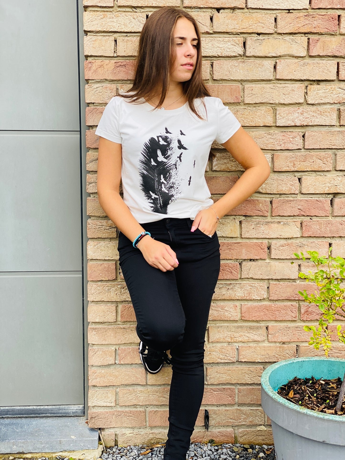 T-shirt Alice blanc