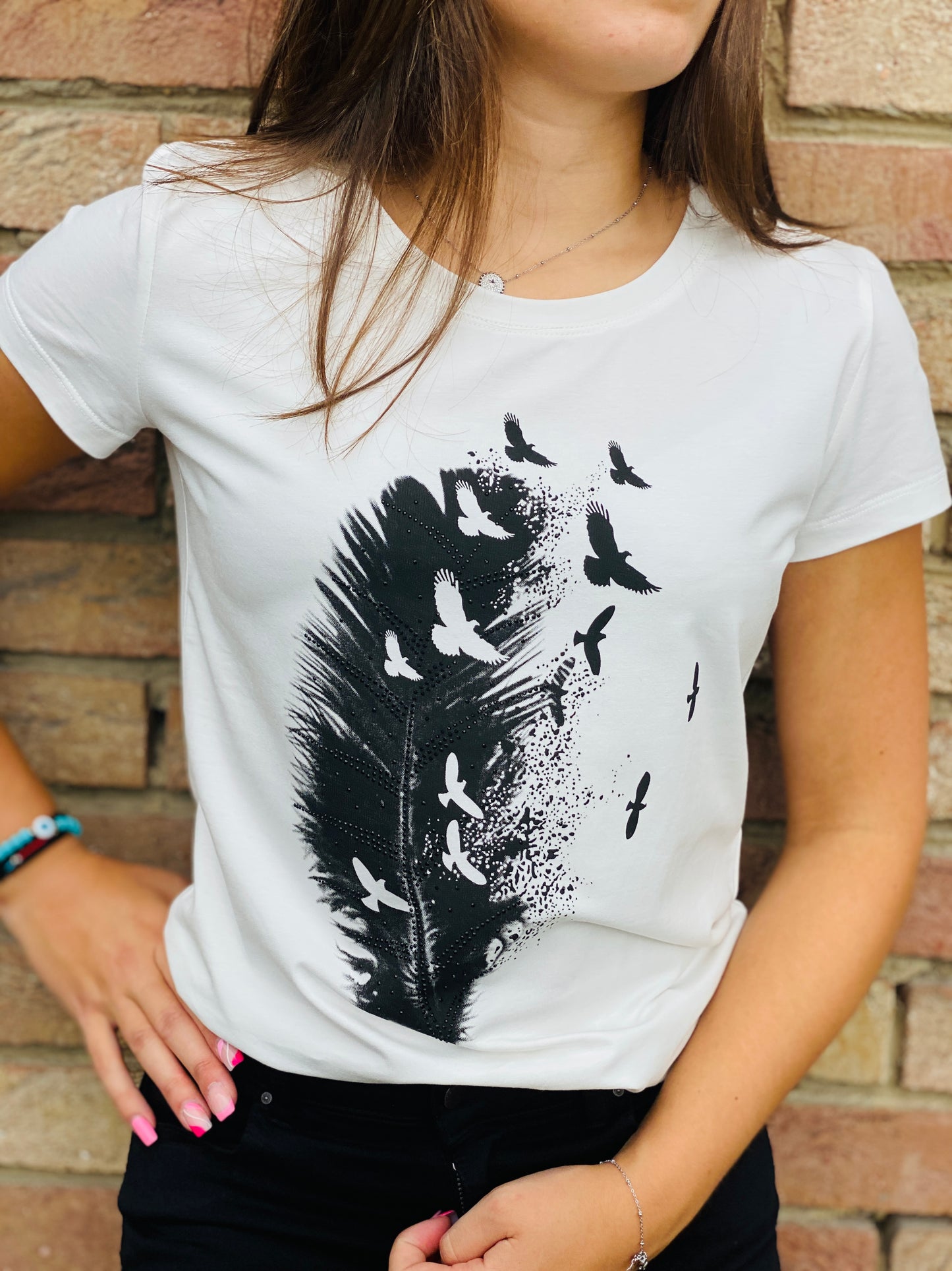 T-shirt Alice blanc