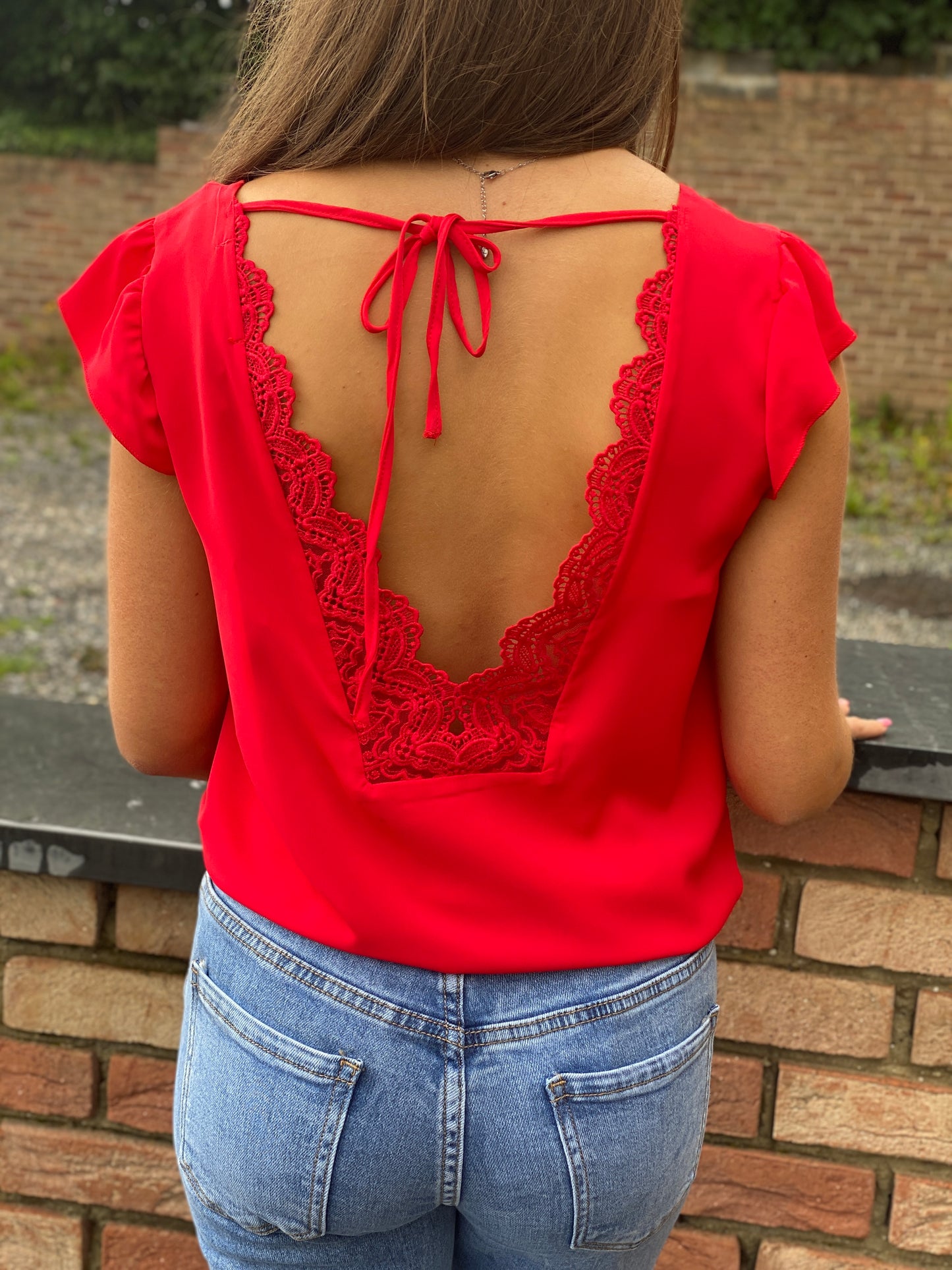 Blouse Iris rouge