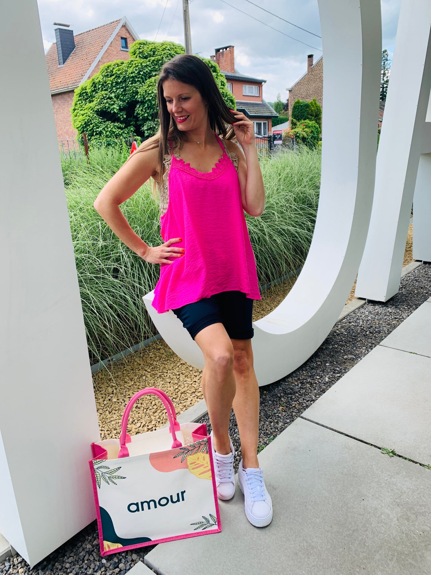 Top Viviane fuschia
