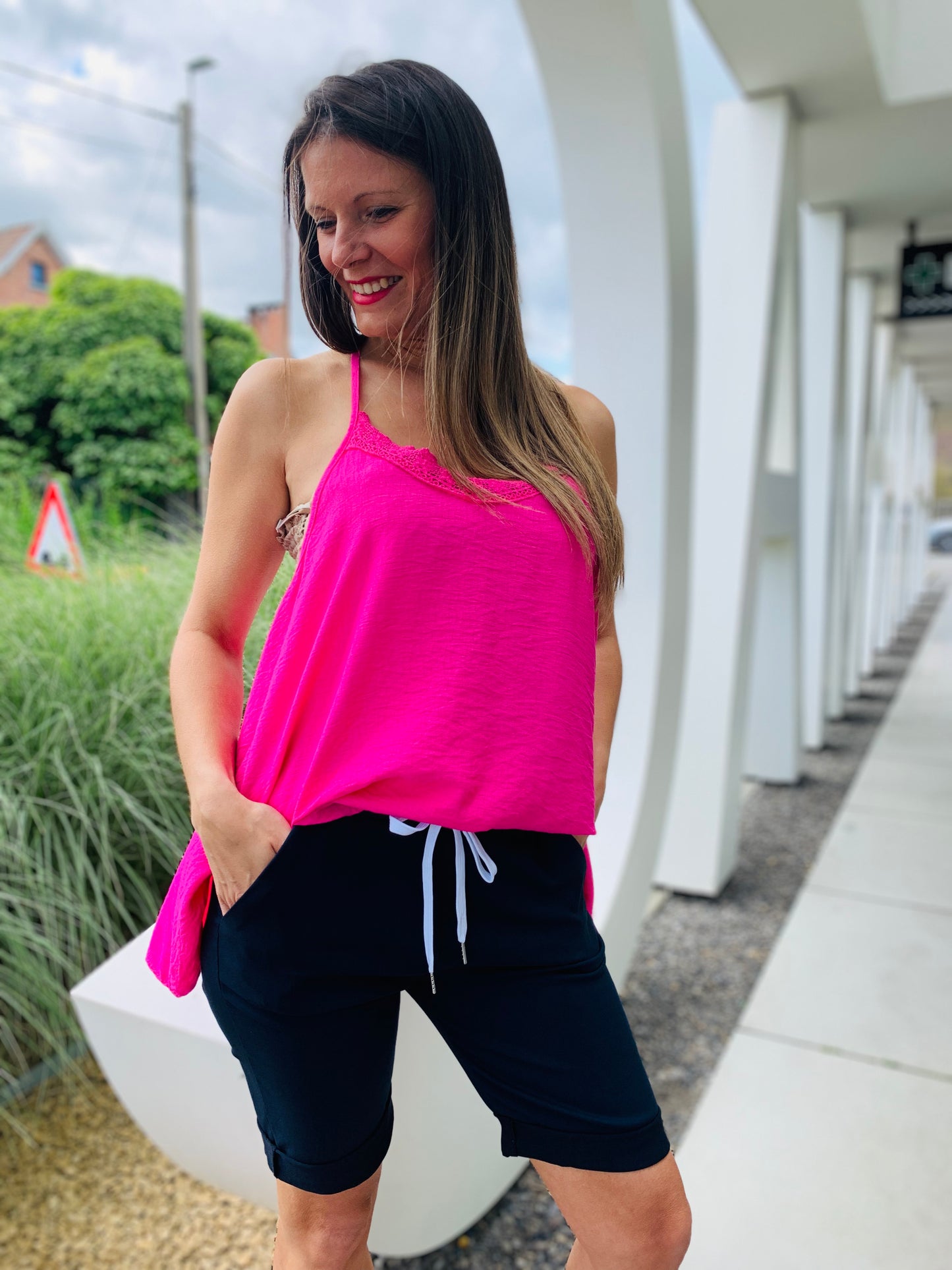 Top Viviane fuschia
