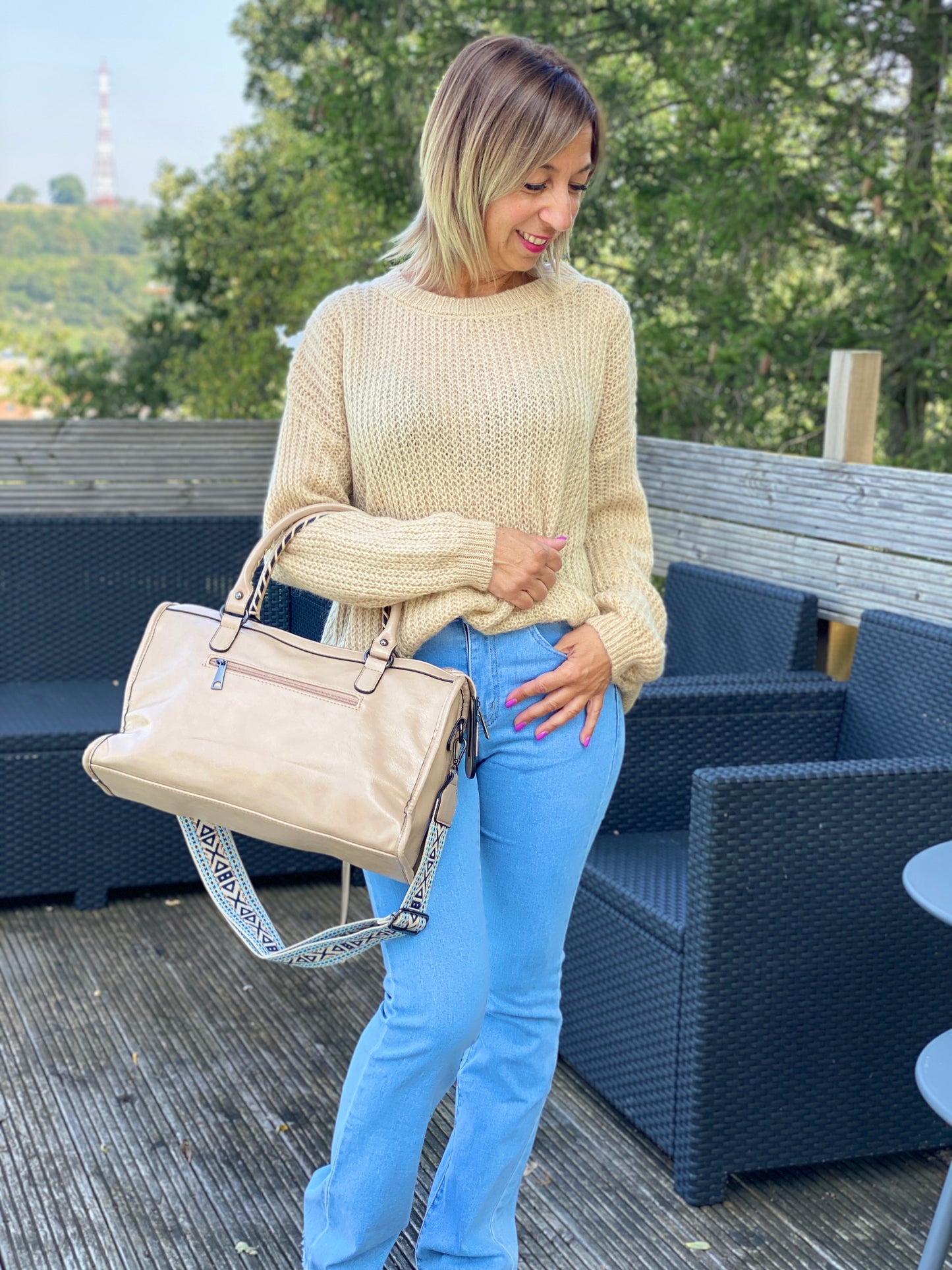 Pull Hedi beige