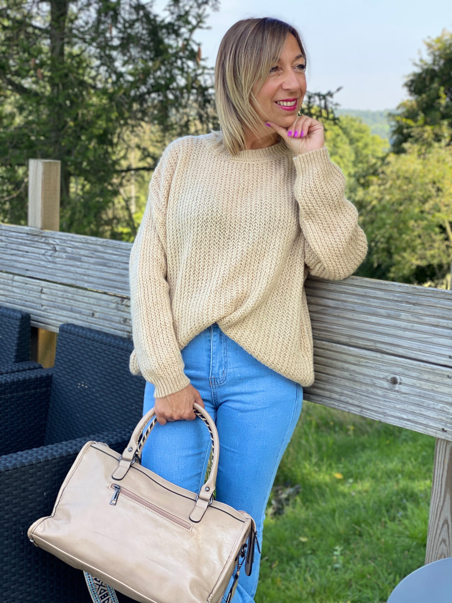 Pull Hedi beige