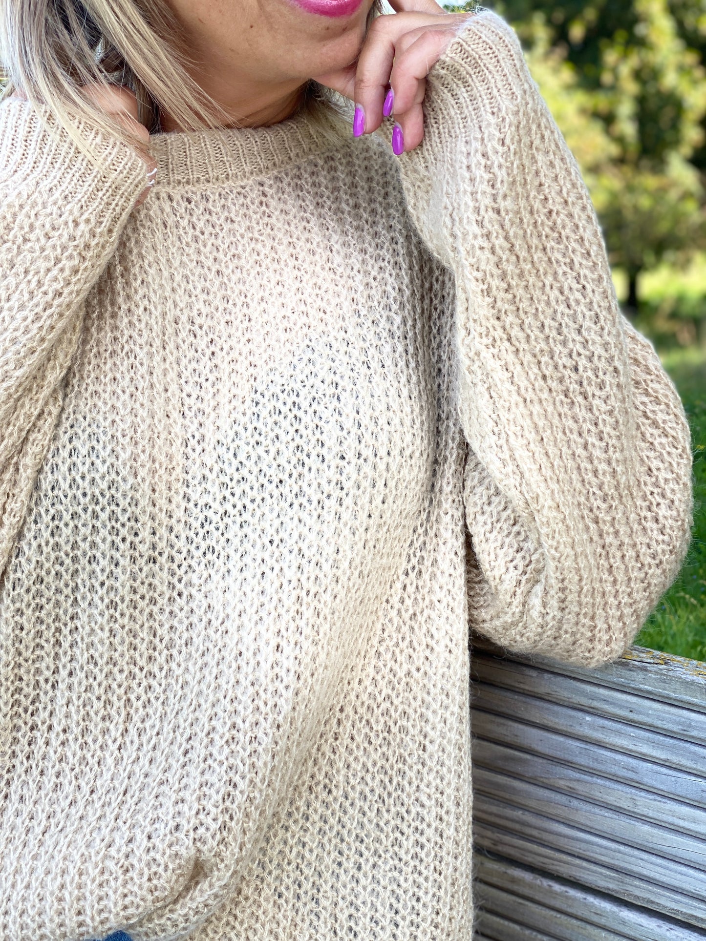 Pull Hedi beige
