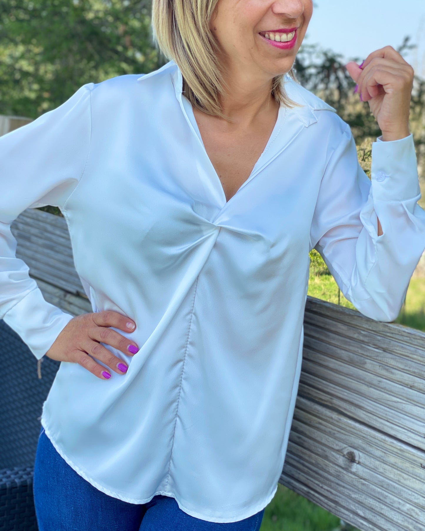 Blouse Ellie blanc