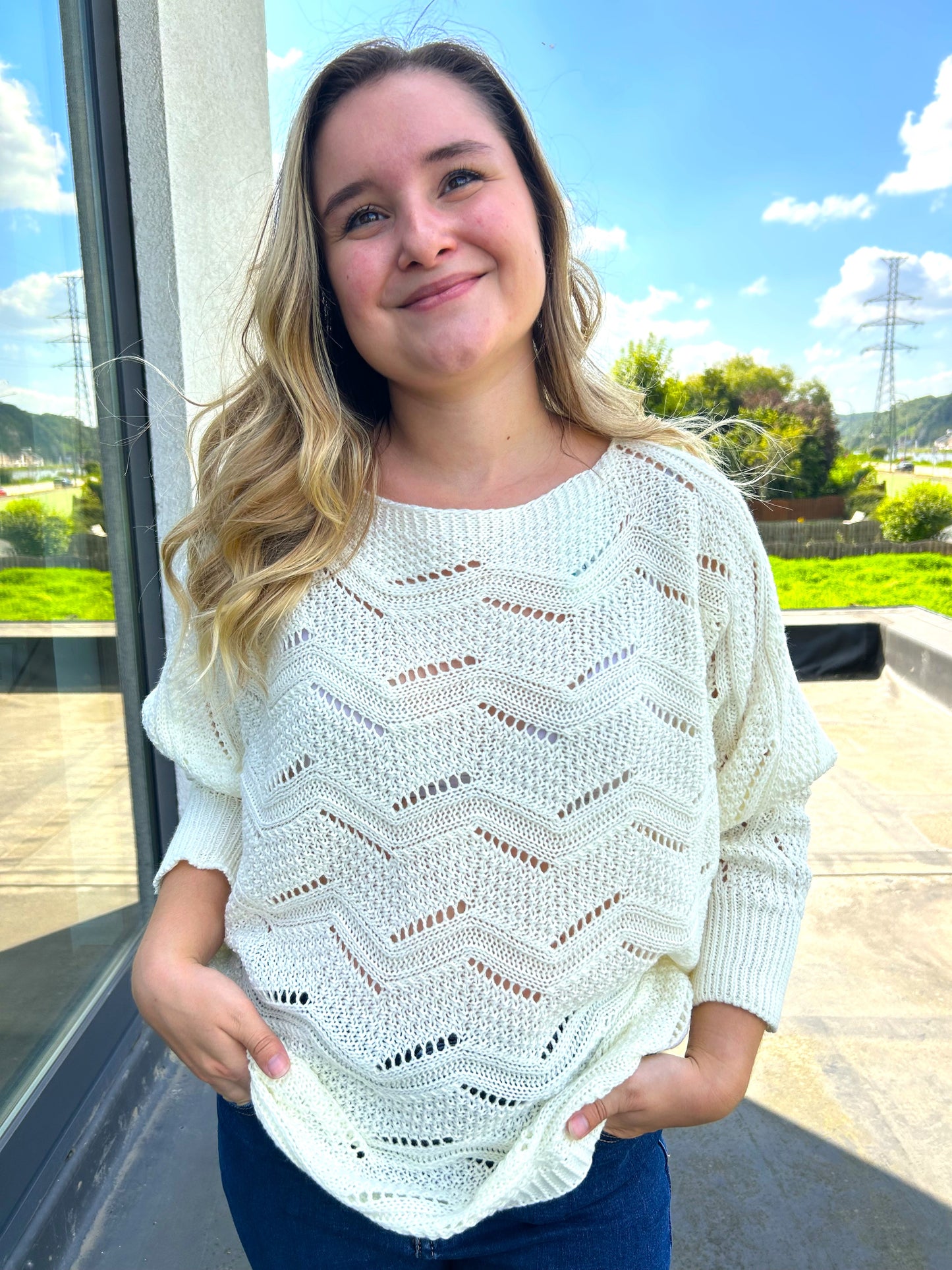 Pull Ashley écru