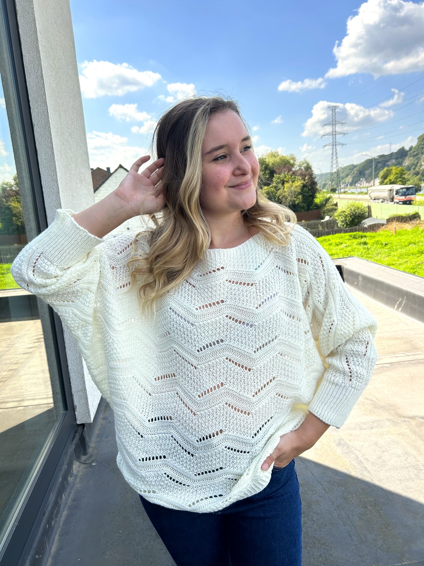 Pull Ashley écru