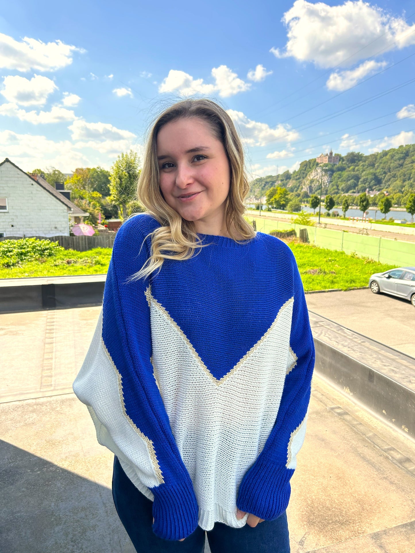 Pull Olivia bleu bic