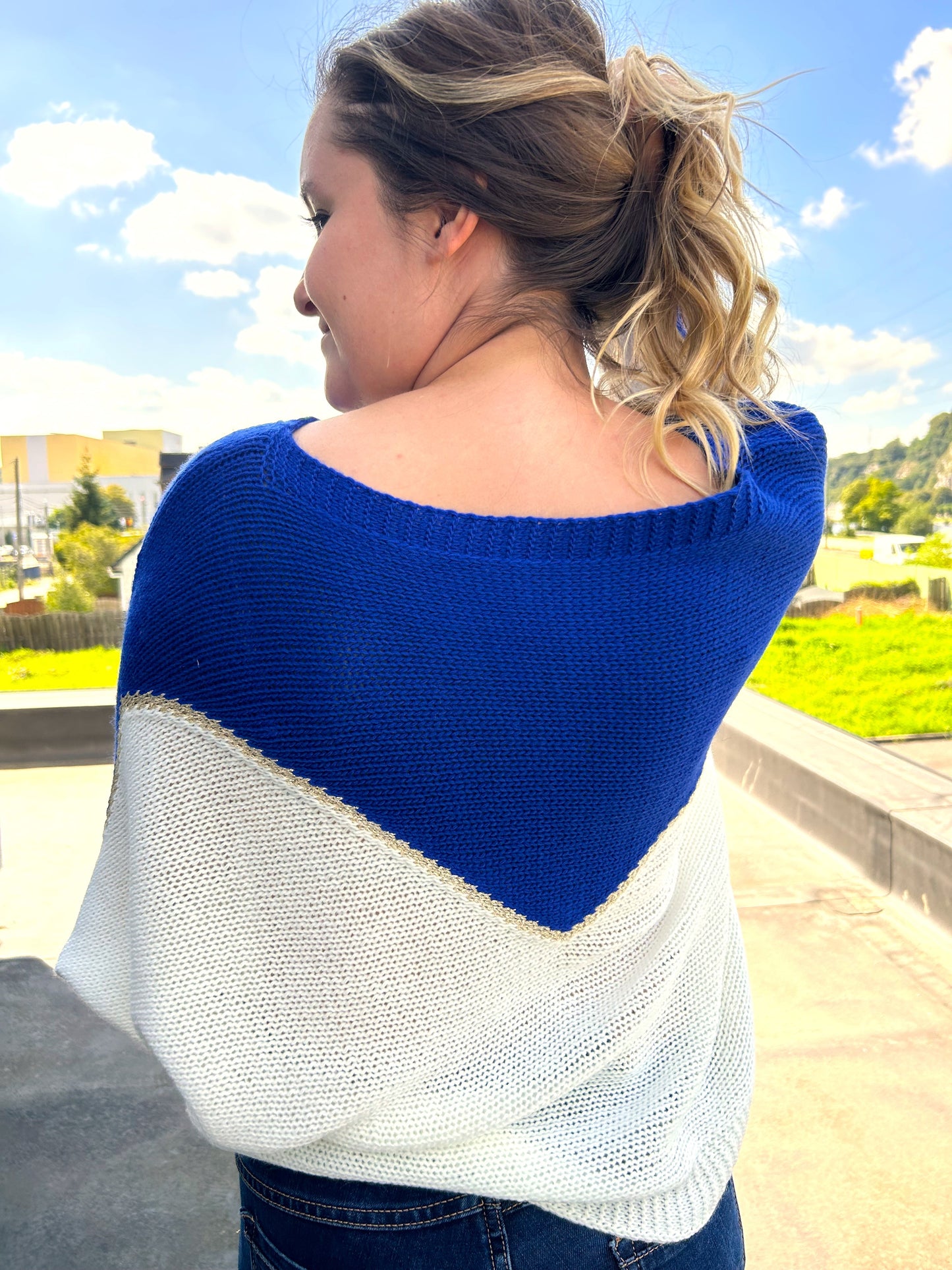 Pull Olivia bleu bic