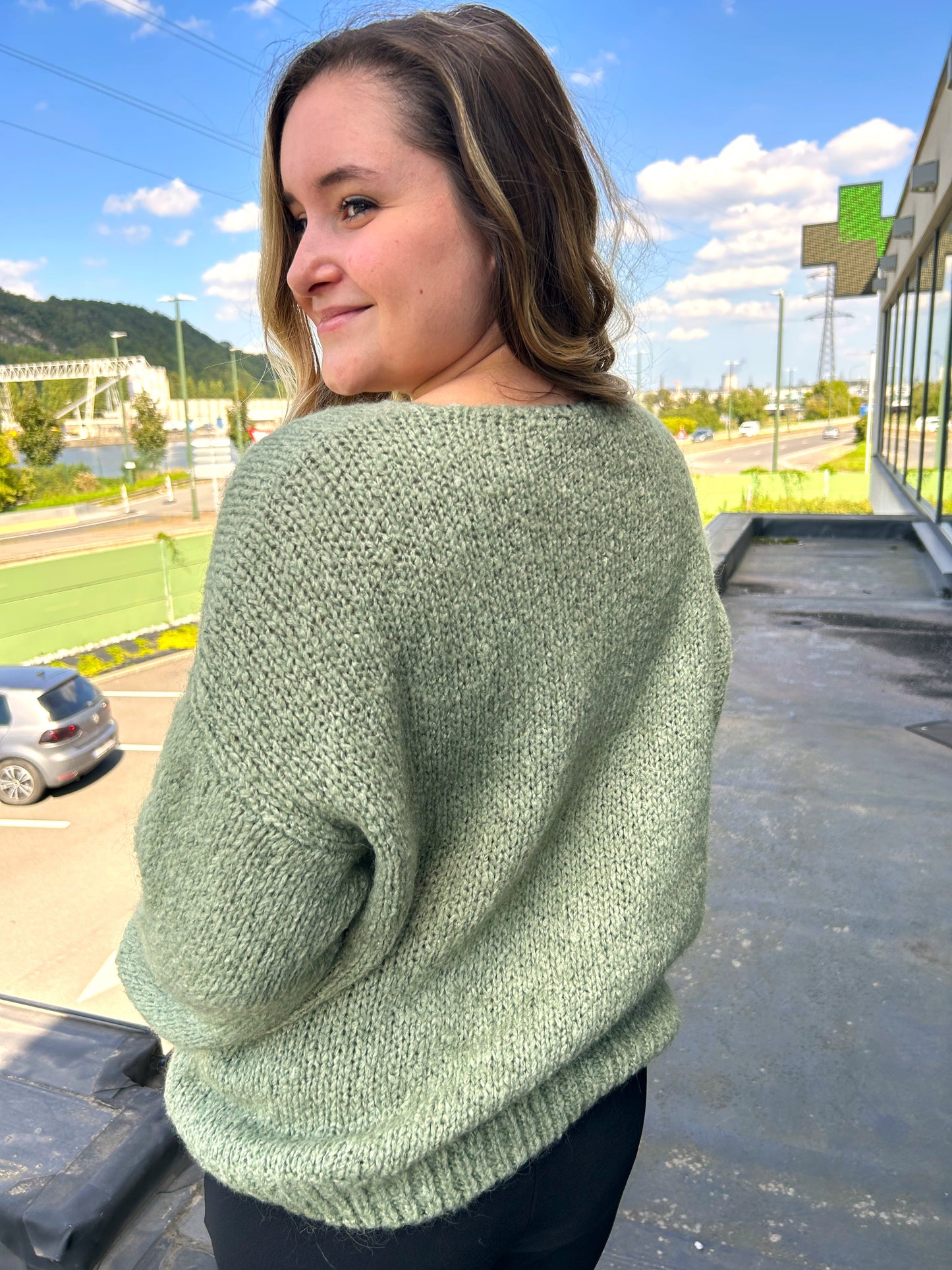 Pull Pascaline kaki clair