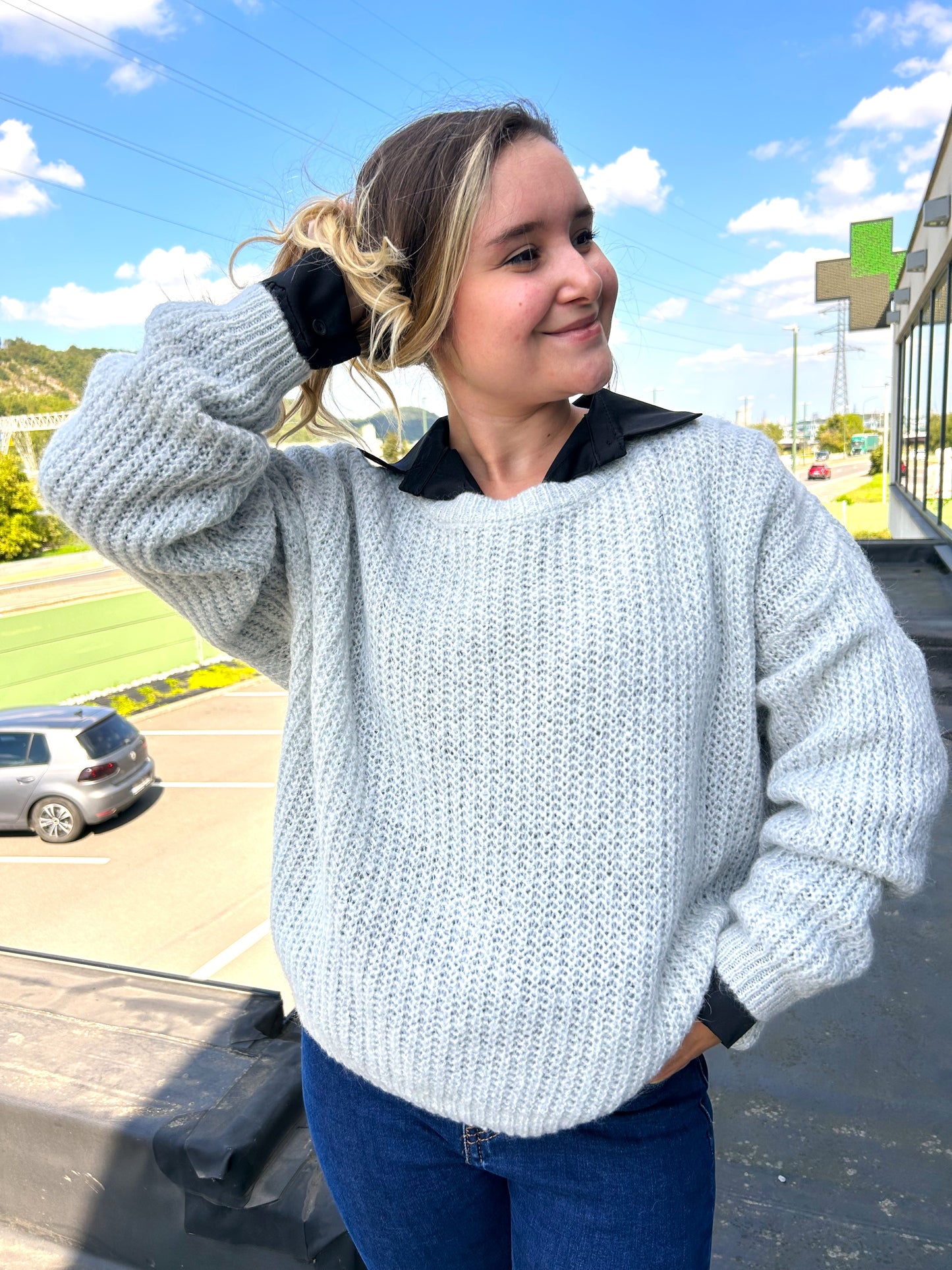 Pull Hedi gris