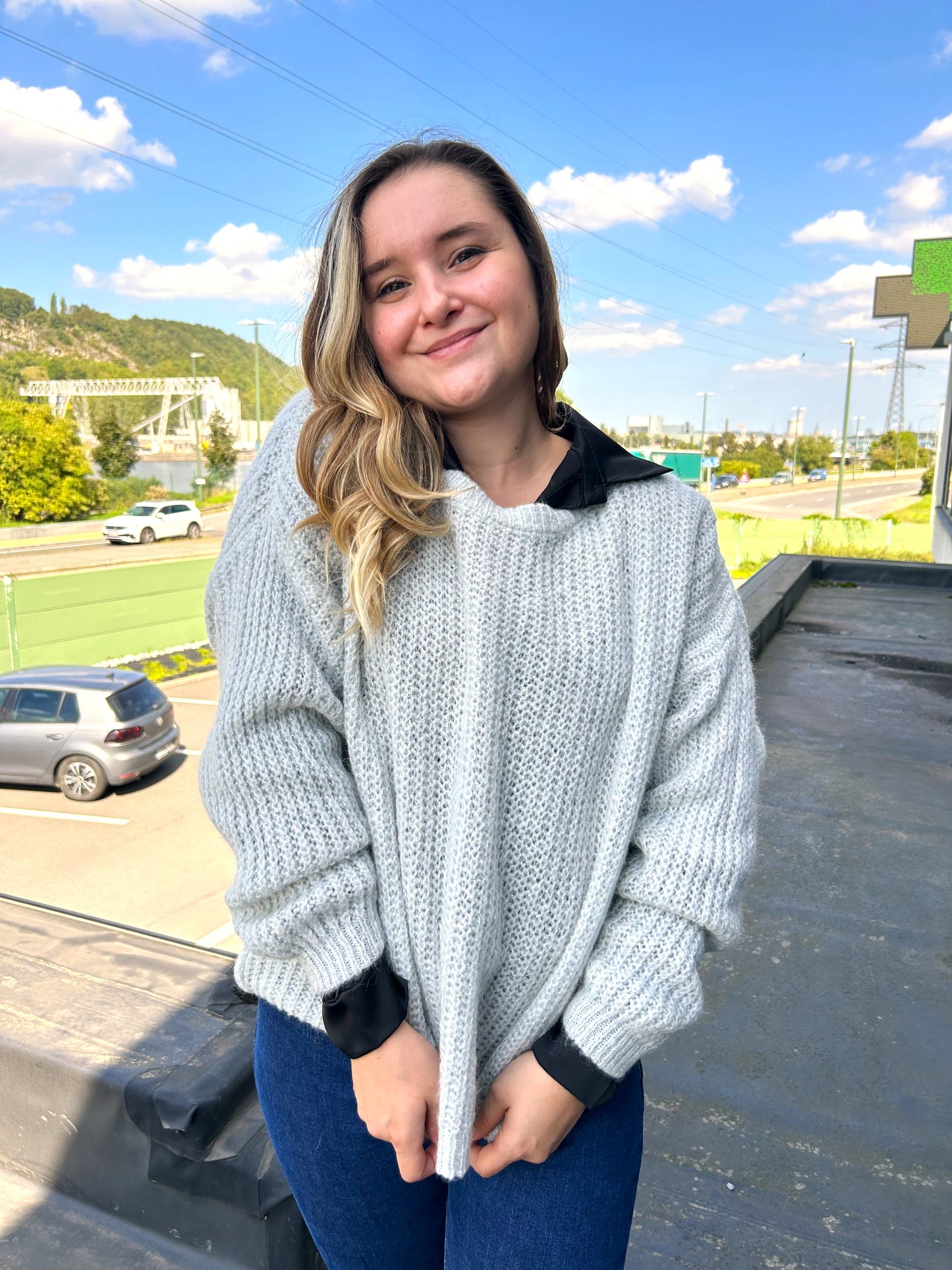 Pull Hedi gris