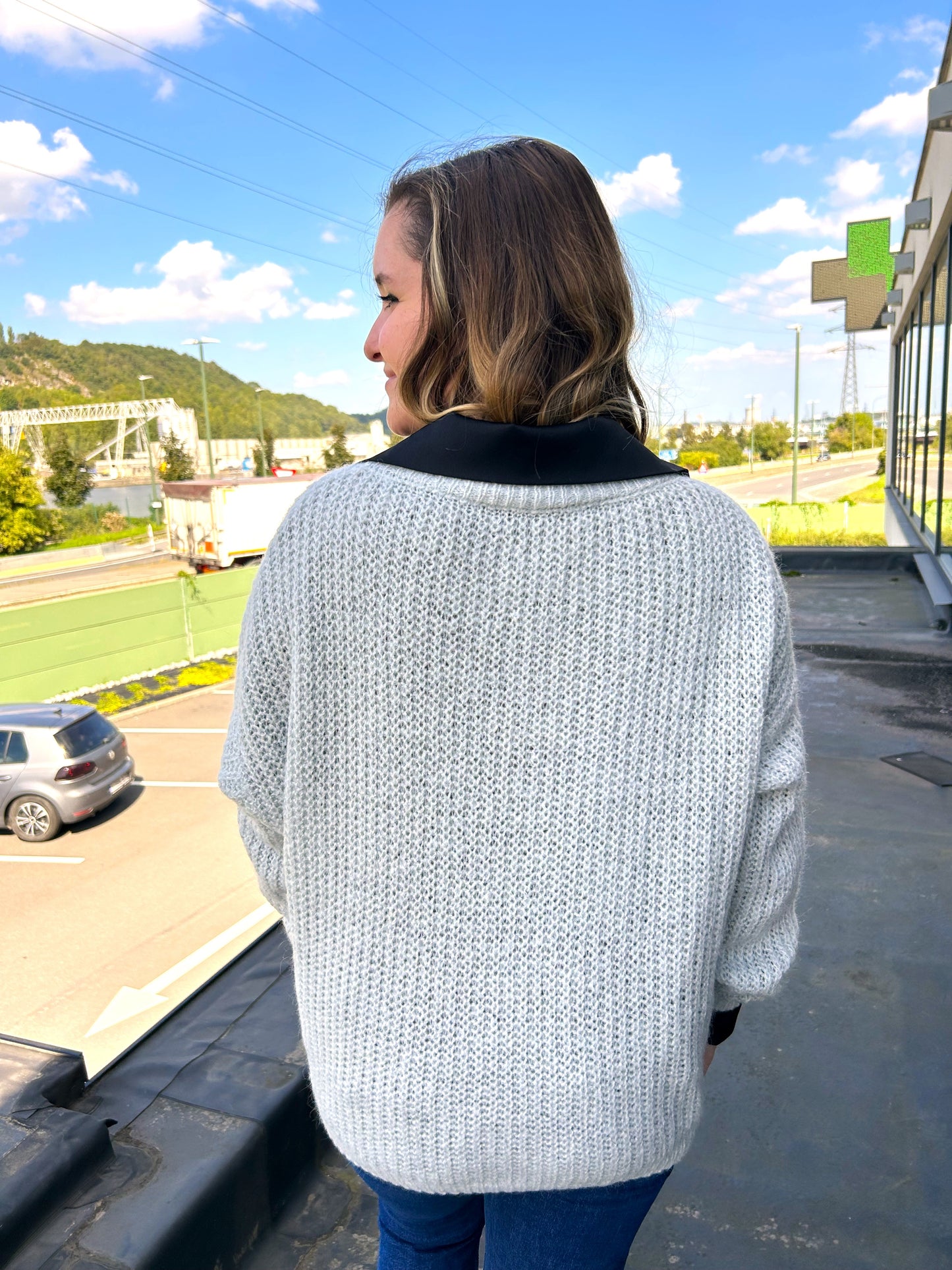 Pull Hedi gris