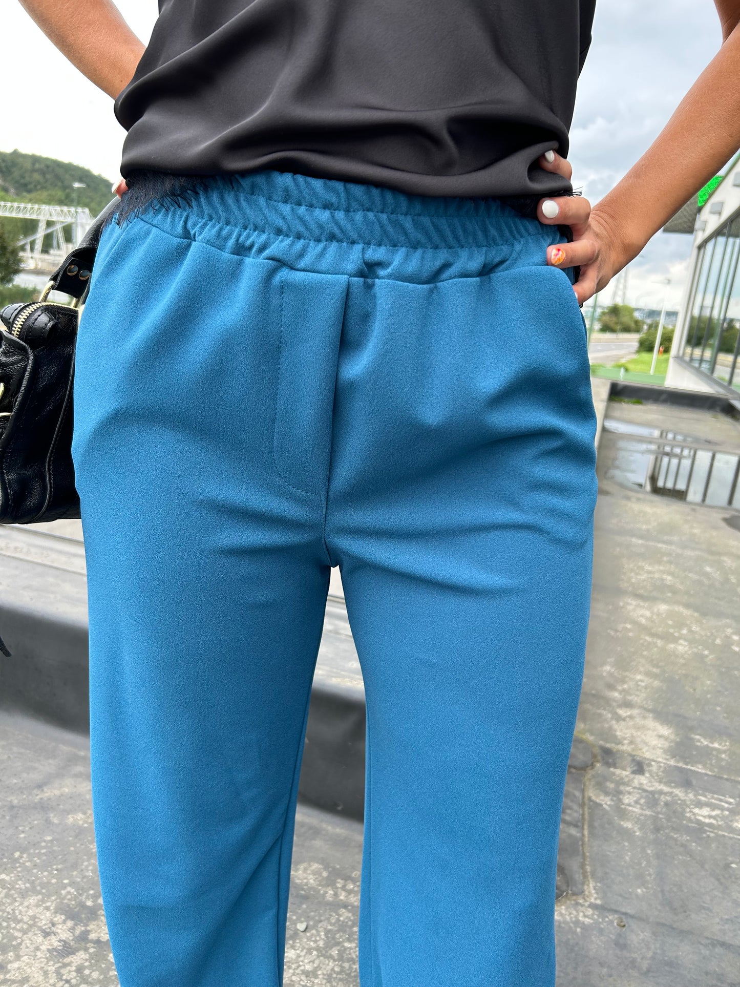 Pantalon Yolène pétrole