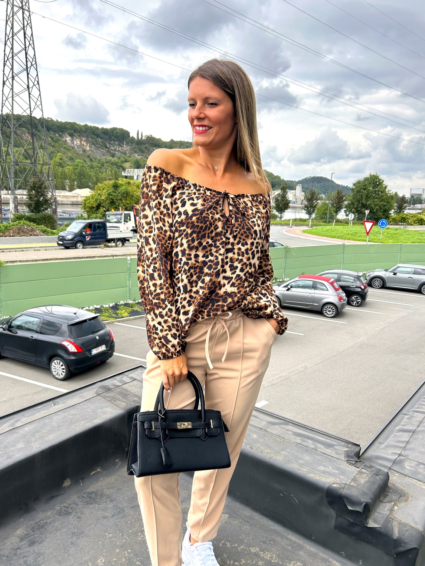 Pantalon Delphine beige