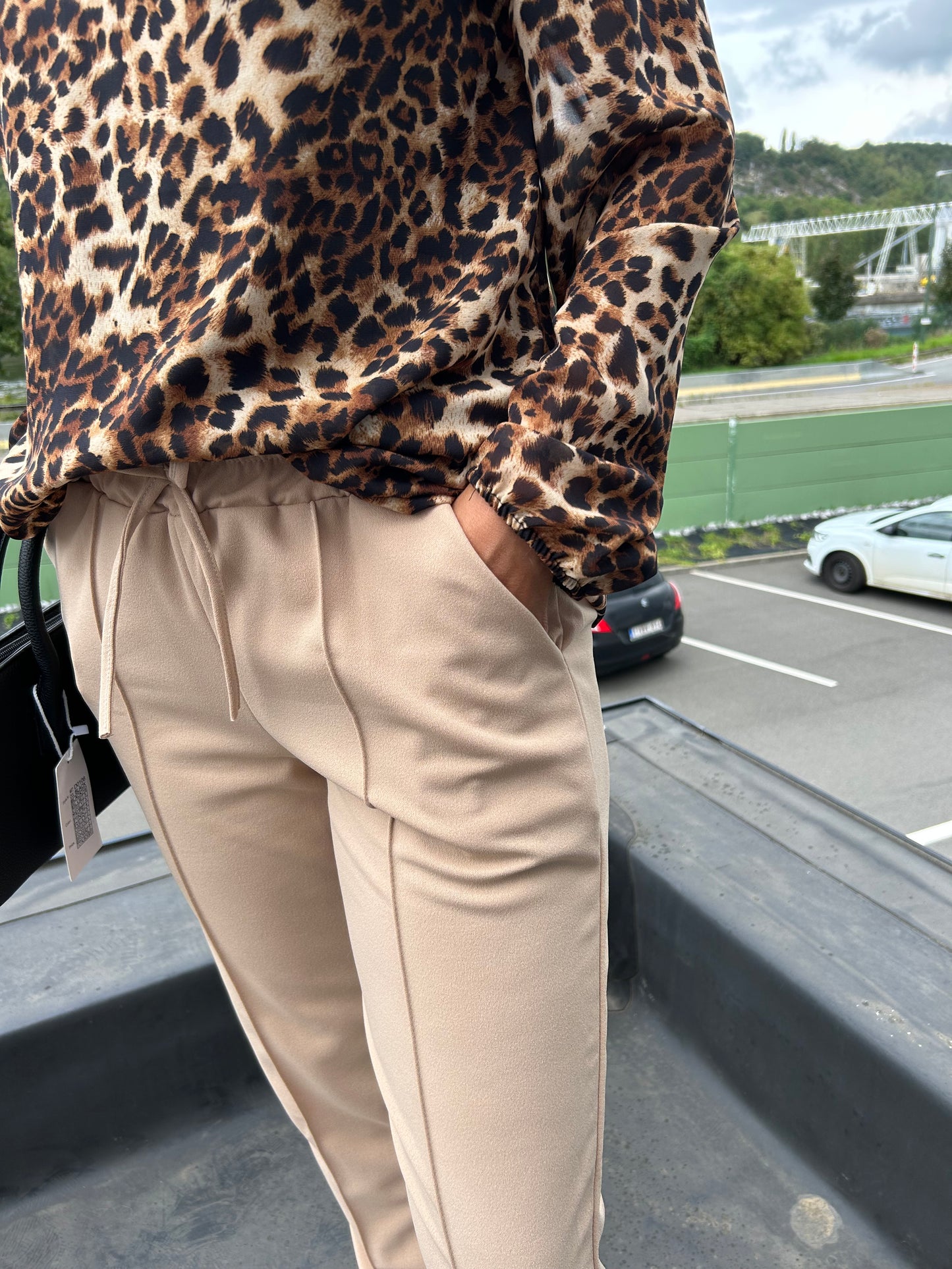 Pantalon Delphine beige