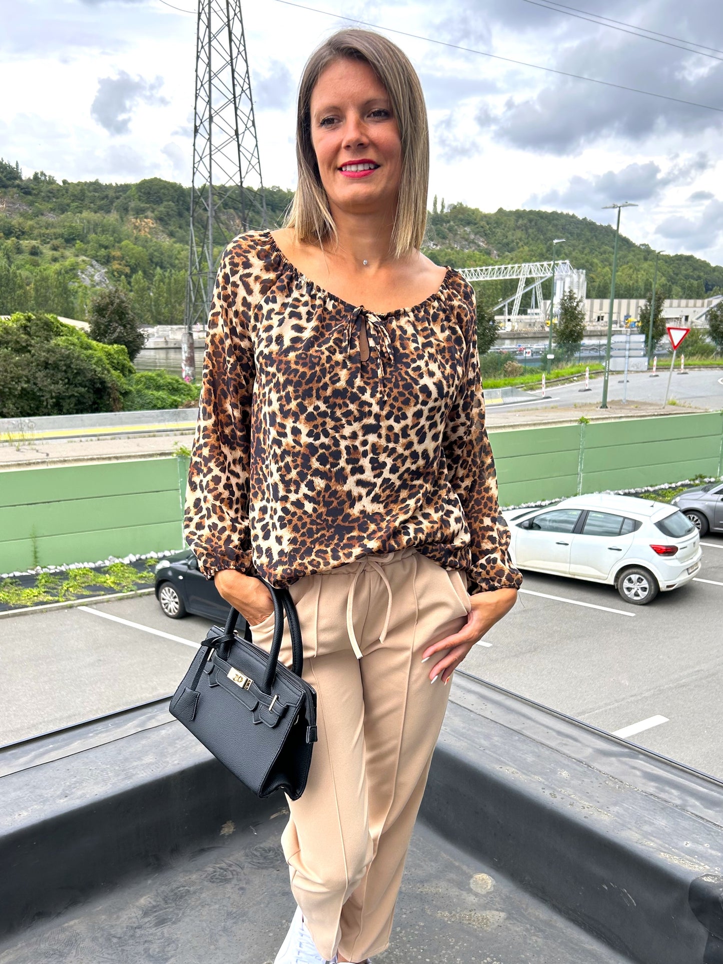 Pantalon Delphine beige